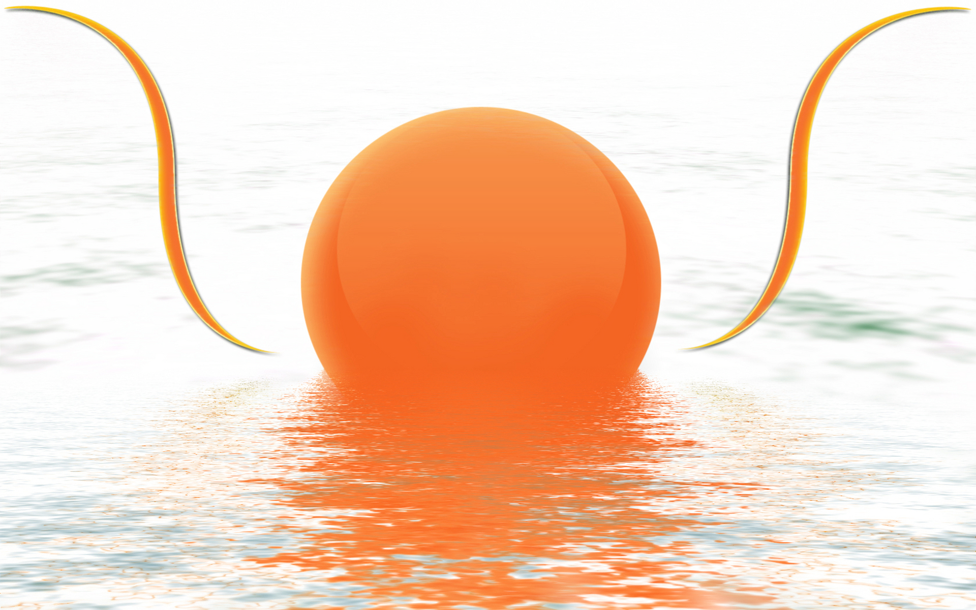 Orange Digital Cgi Art Wallpapers