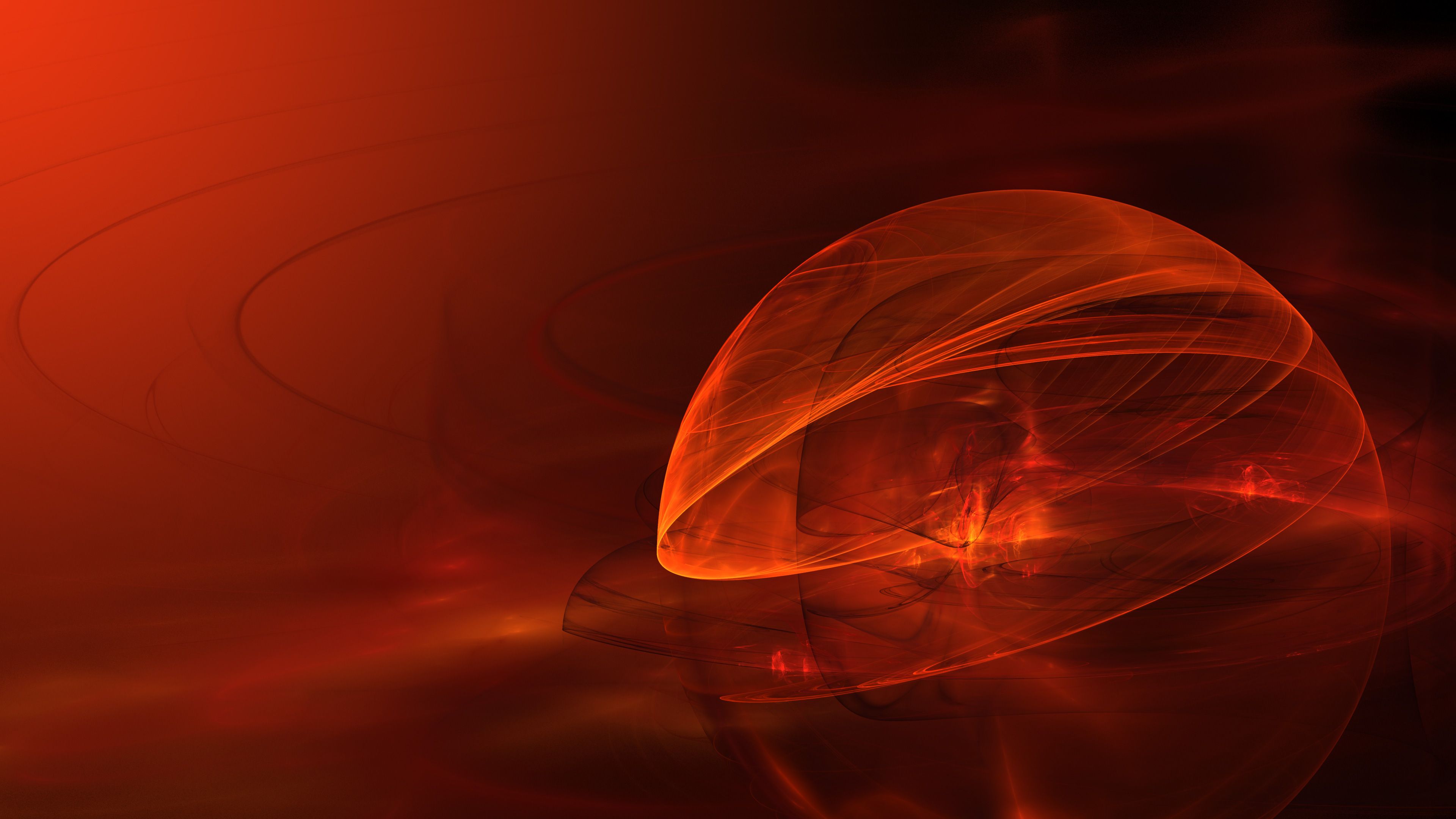 Orange Digital Cgi Art Wallpapers