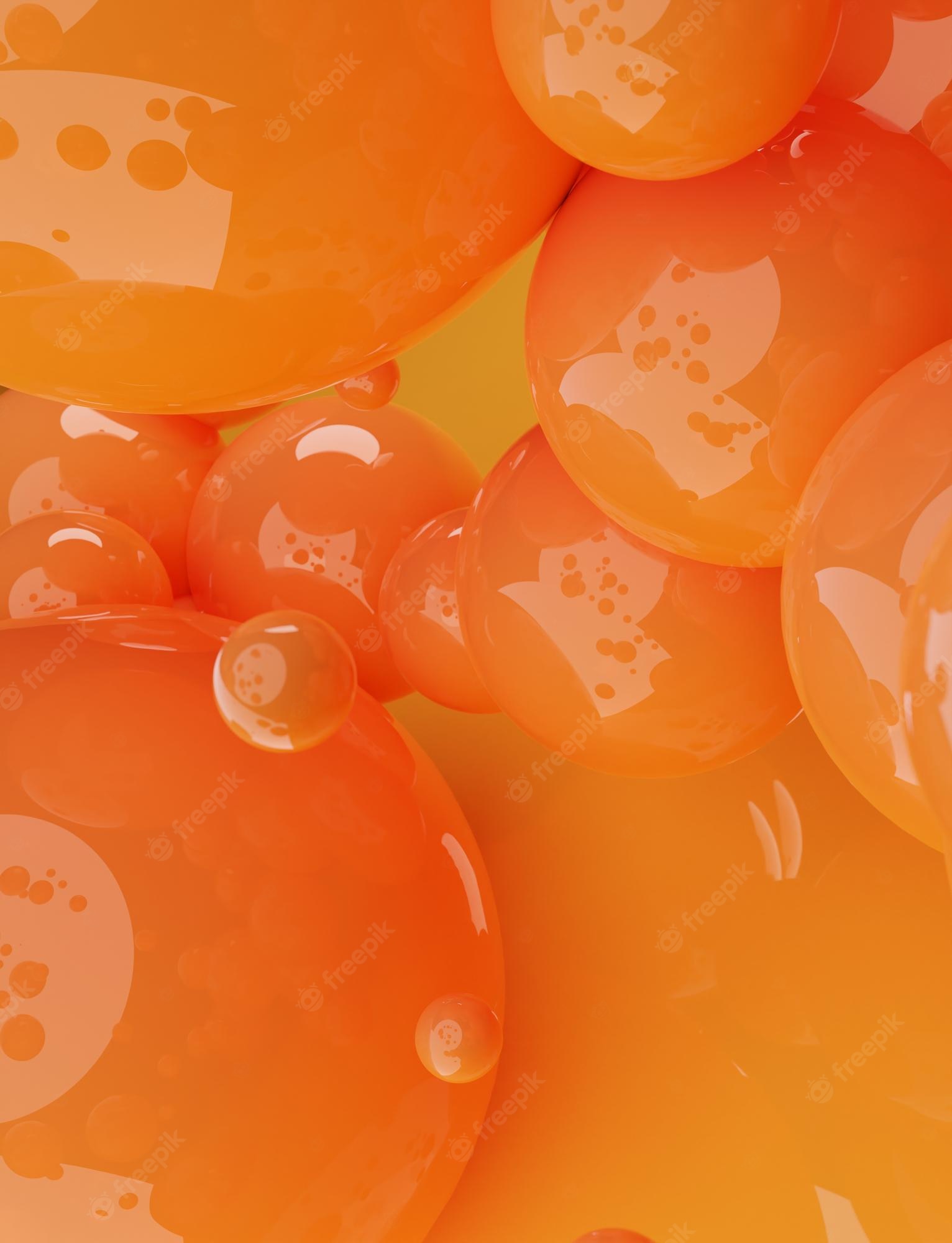 Orange Digital Cgi Art Wallpapers