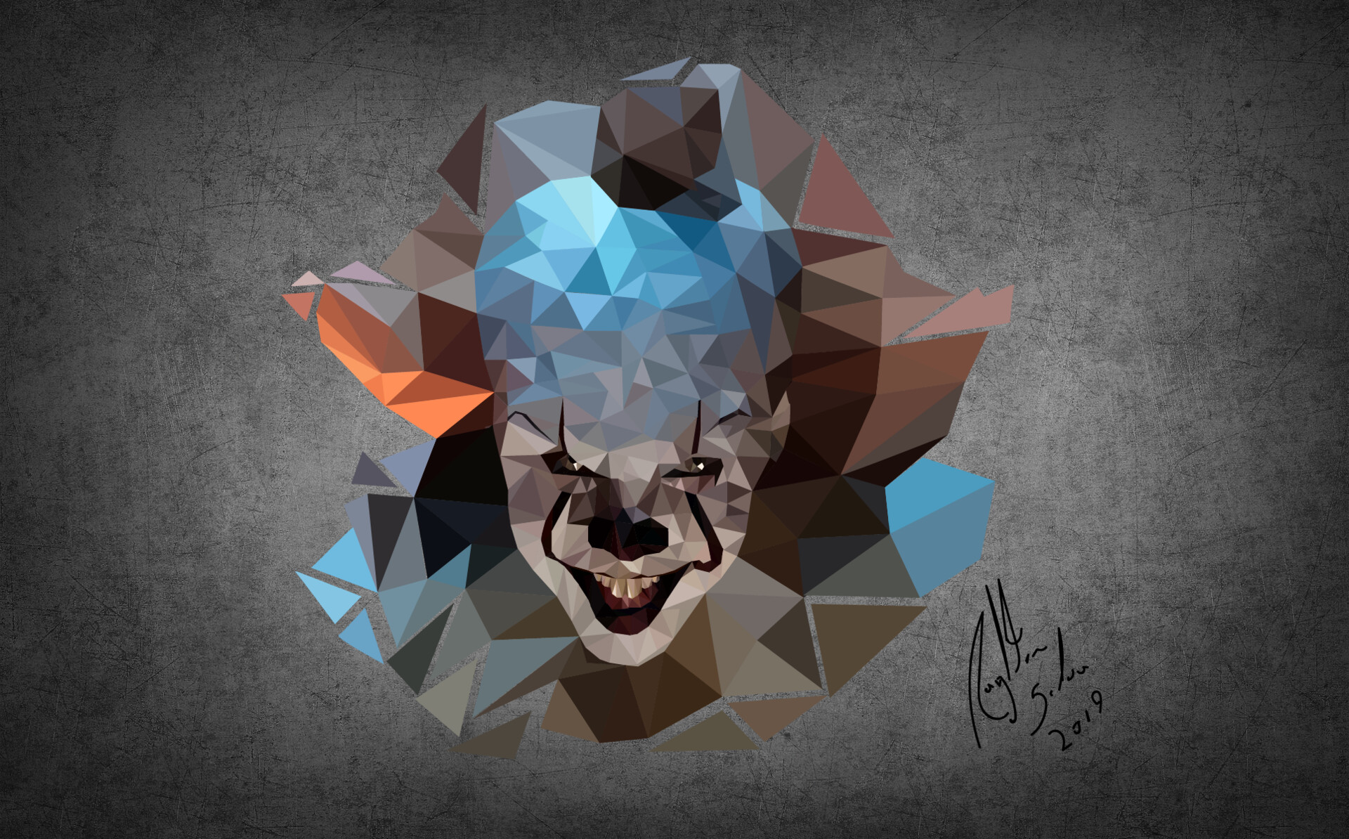 Pennywise Polygon Art Wallpapers