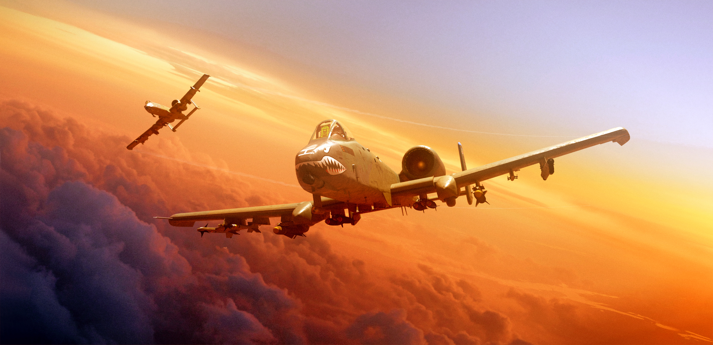 Plane And Clouds Artistic Digital Art Wallpapers