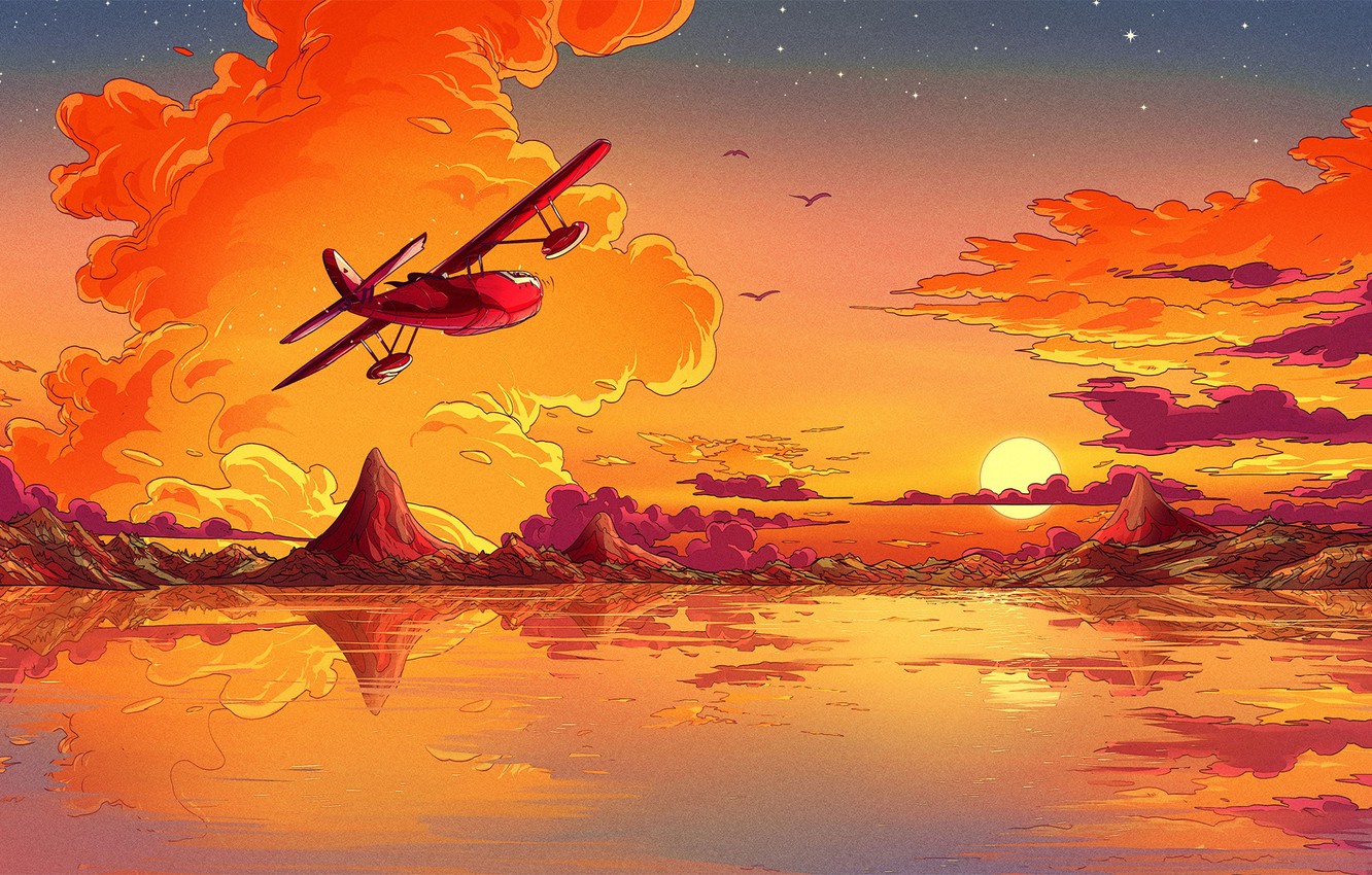Plane And Clouds Artistic Digital Art Wallpapers