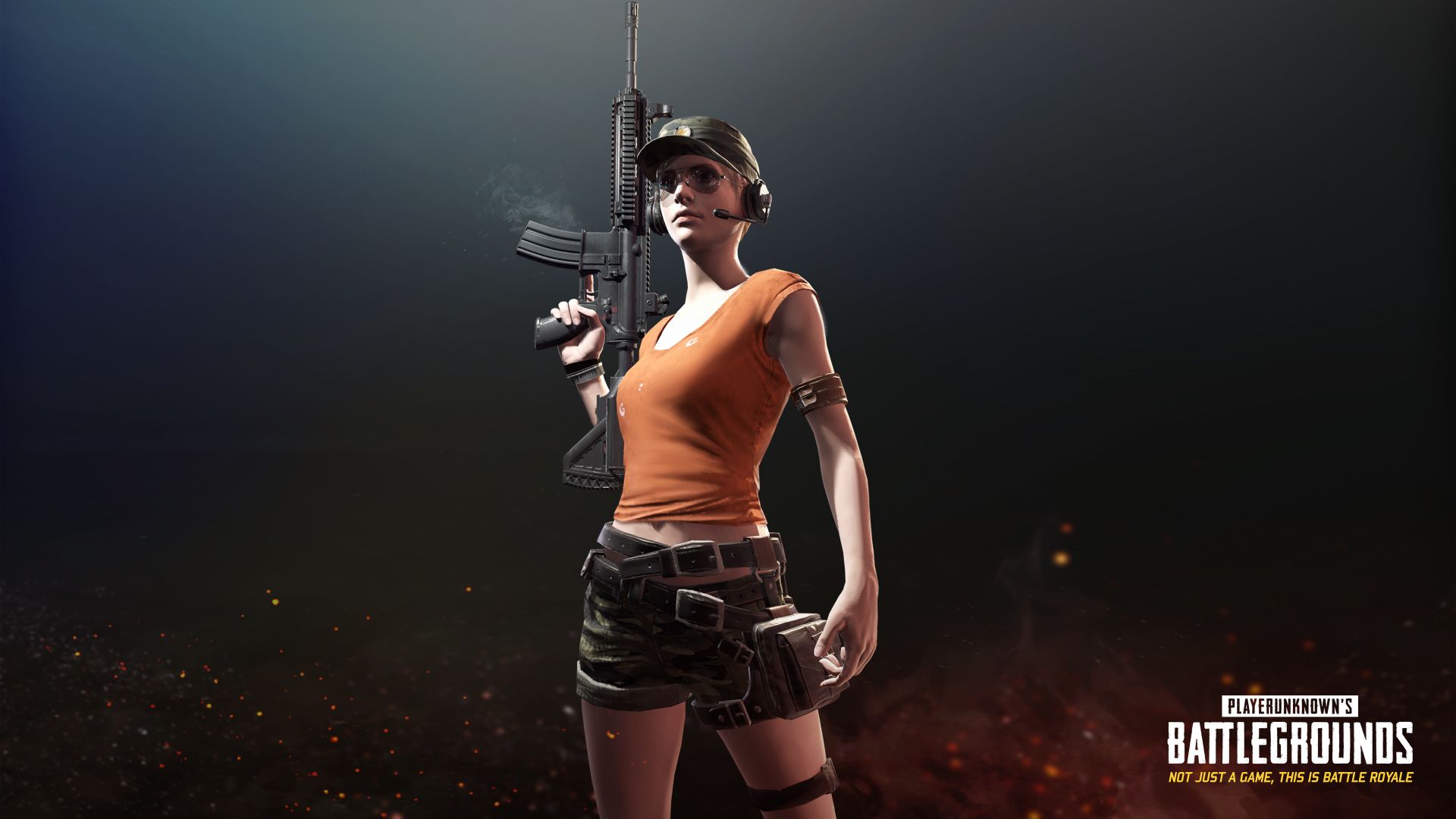 Playerunknown'S Battlegrounds Woman Warrior Art Wallpapers