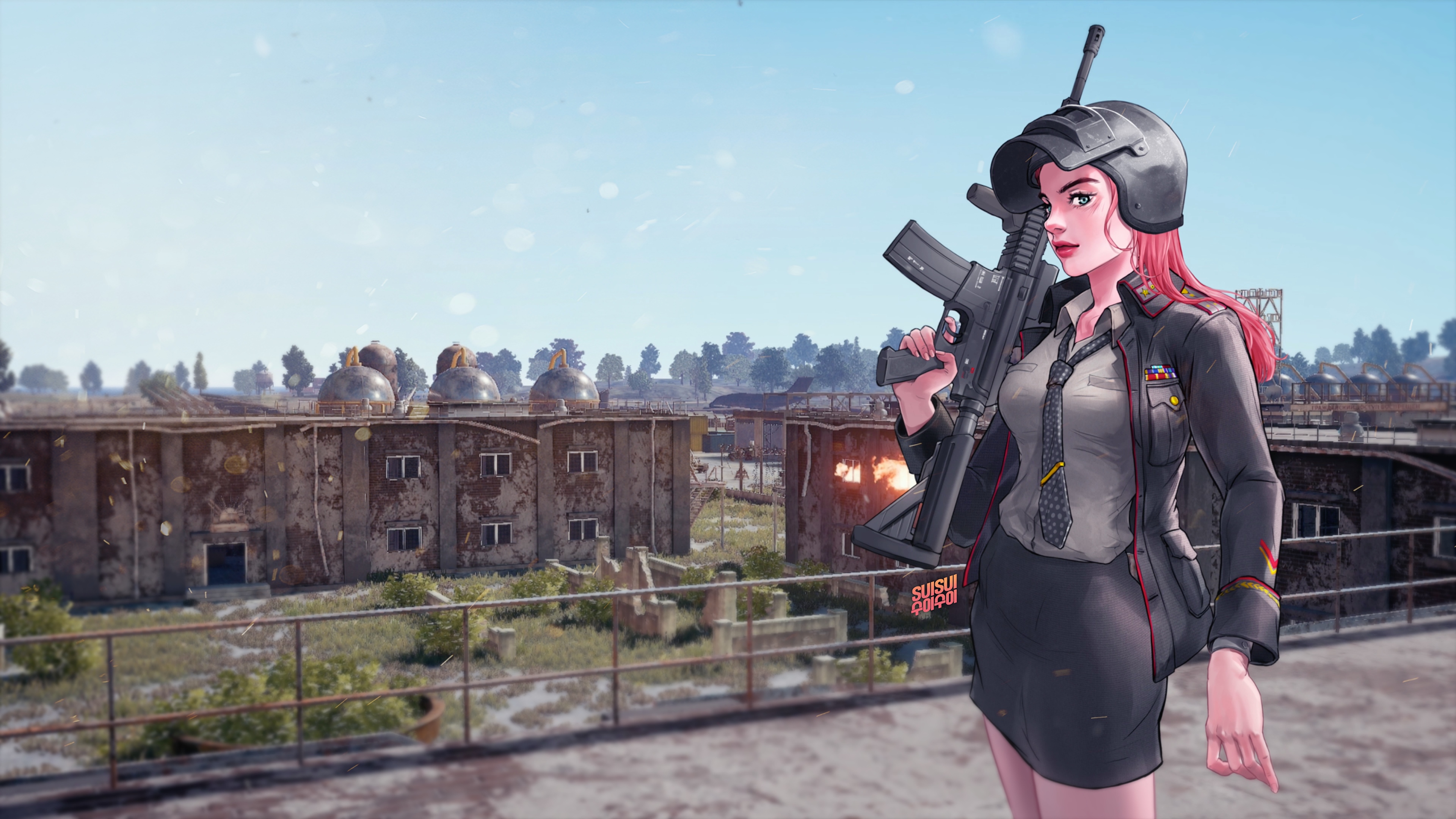 Pubg Girl Art Wallpapers