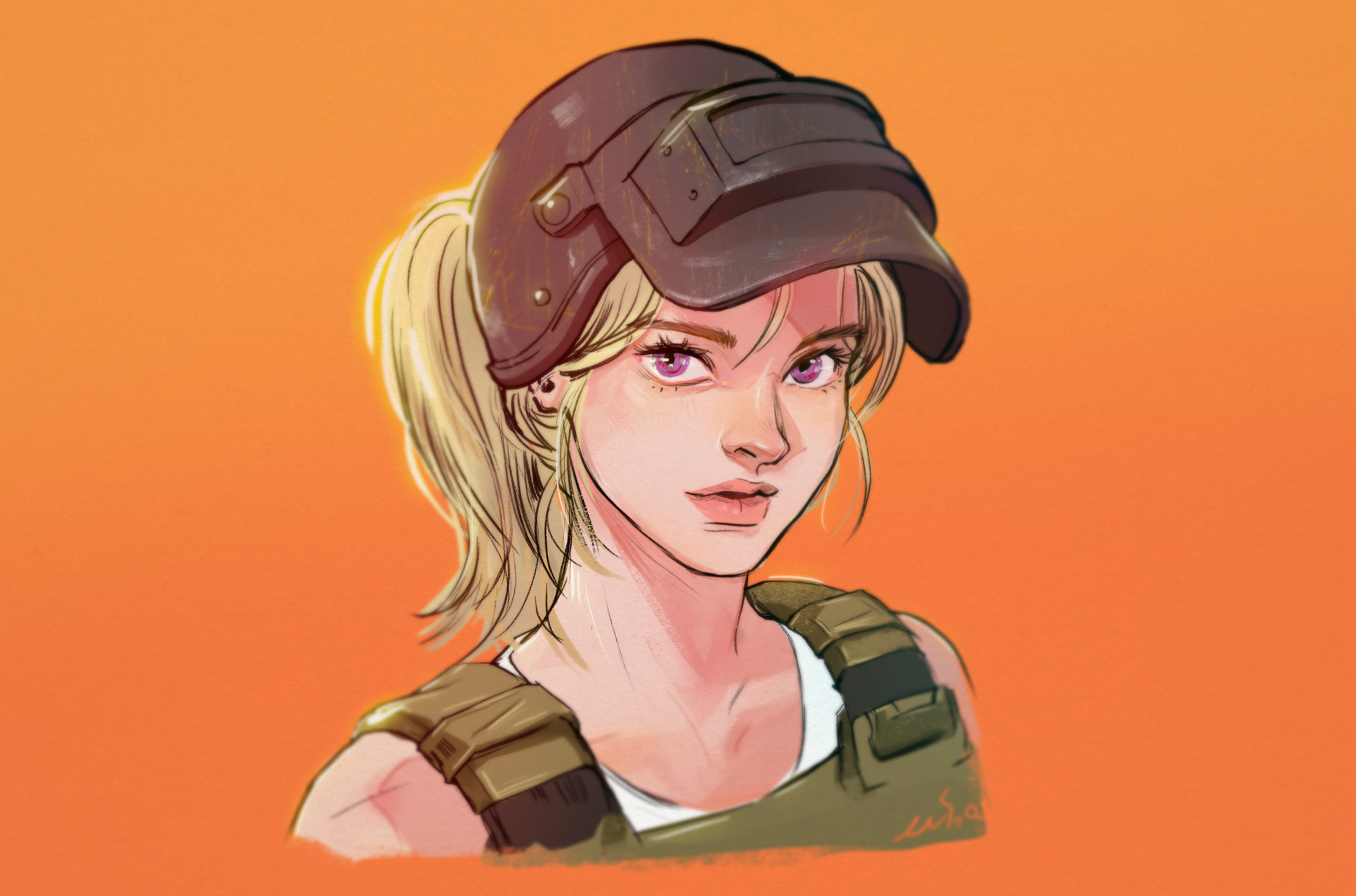 Pubg Girl Art Wallpapers