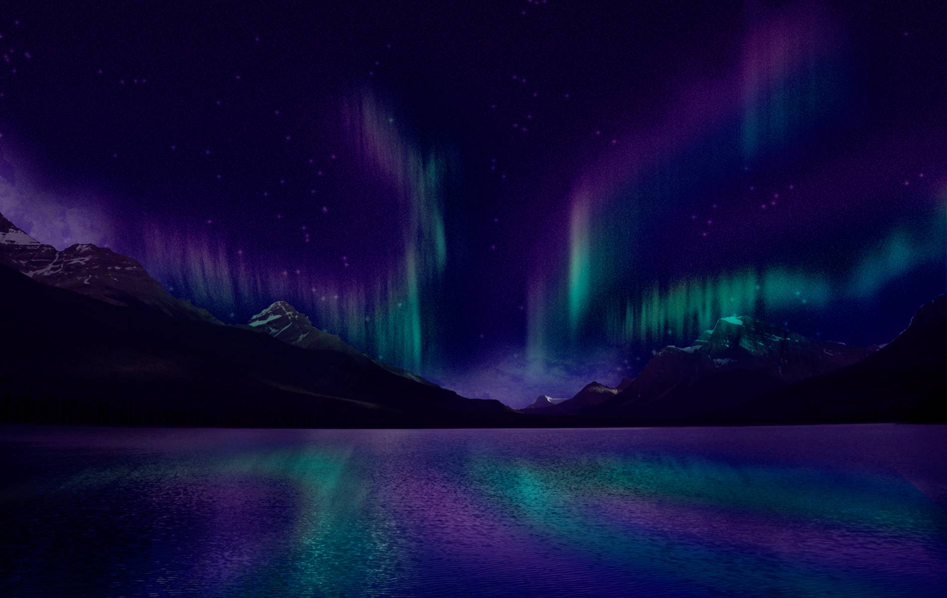 Purple Aurora Borealis Hd Wallpapers