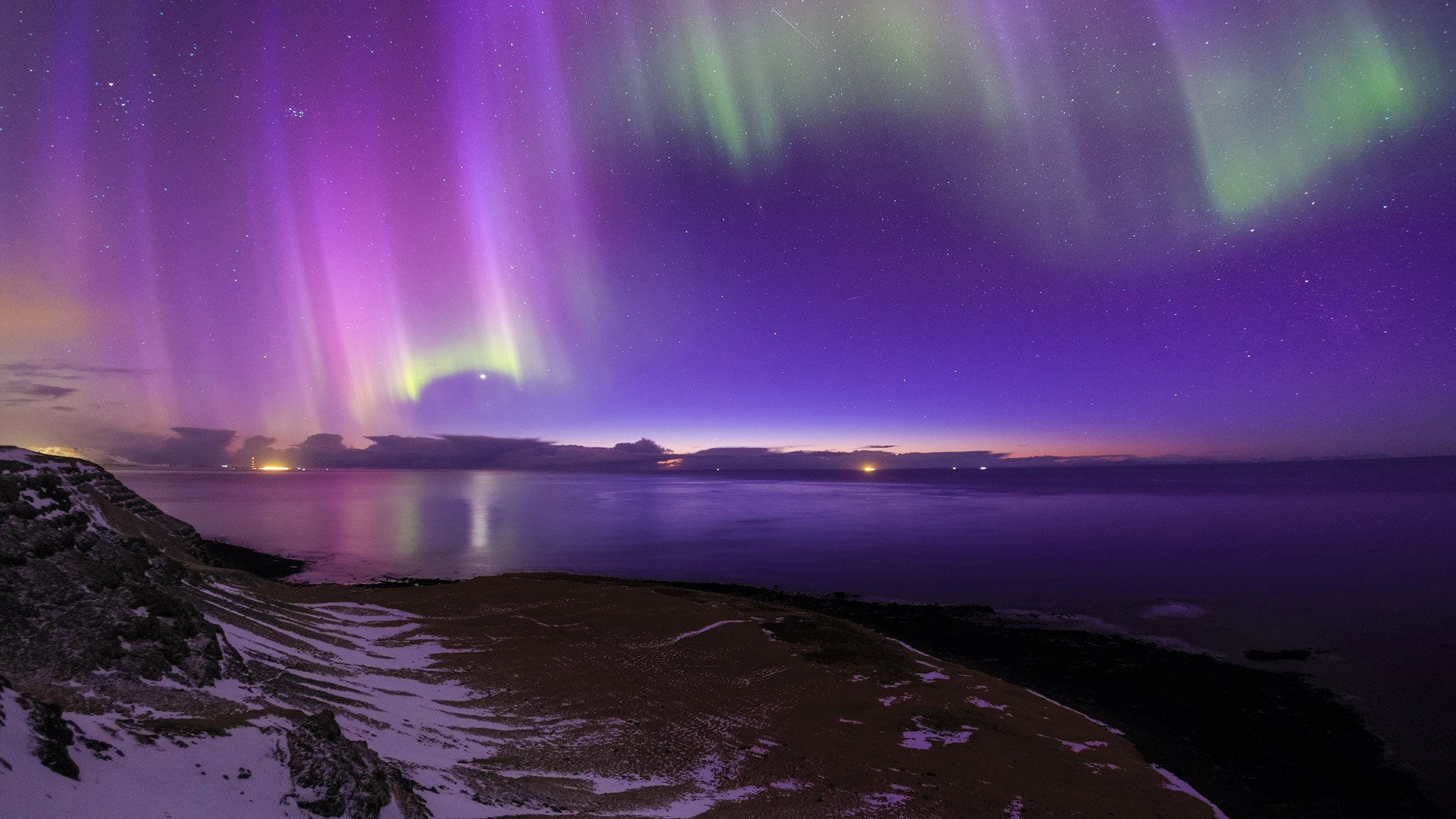 Purple Aurora Borealis Hd Wallpapers