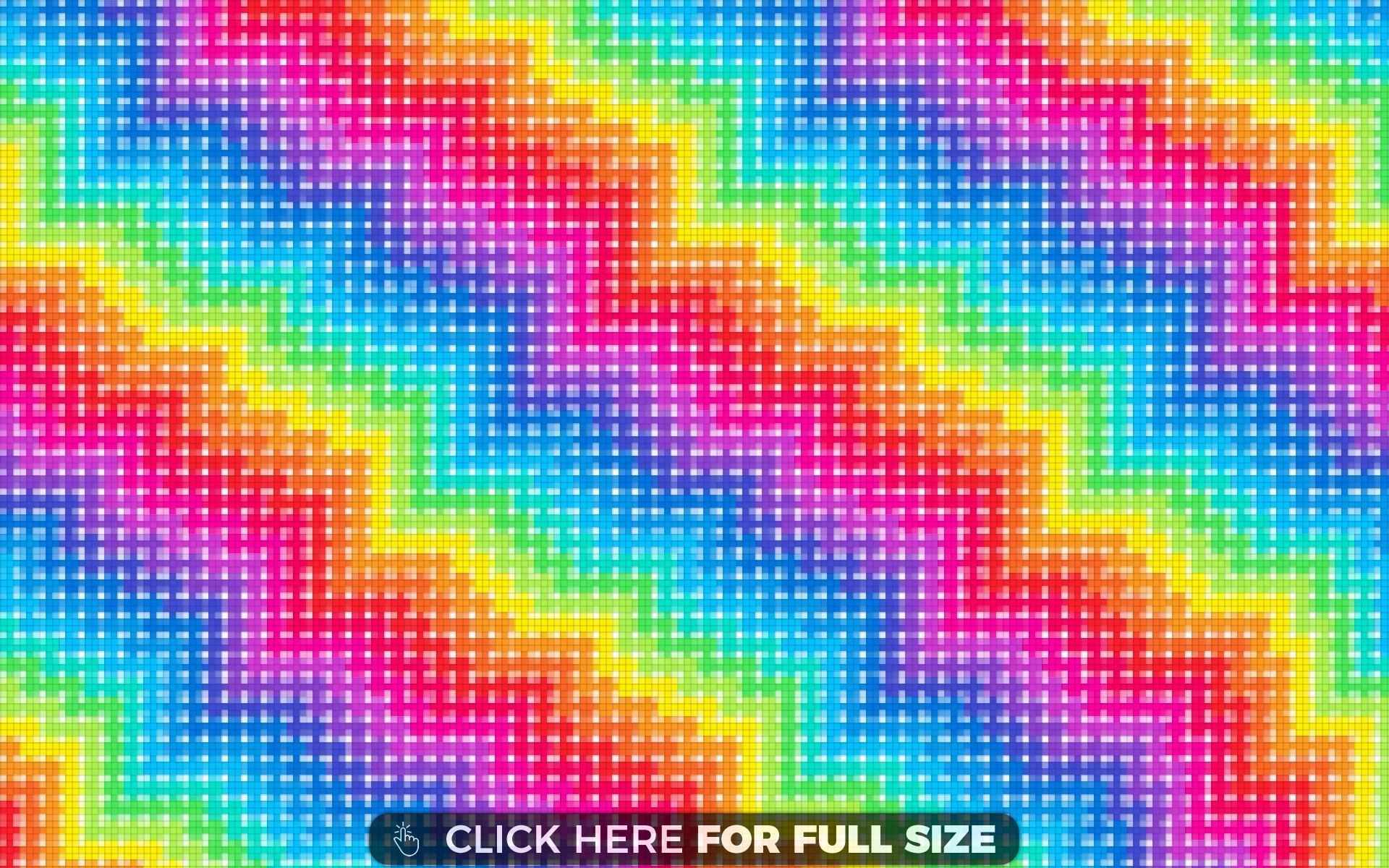 Rainbows Pixel Pattern Wallpapers
