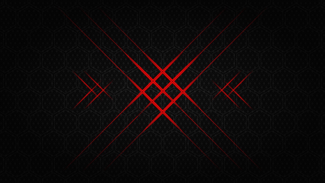 Red Flash Hexagon 4K Wallpapers