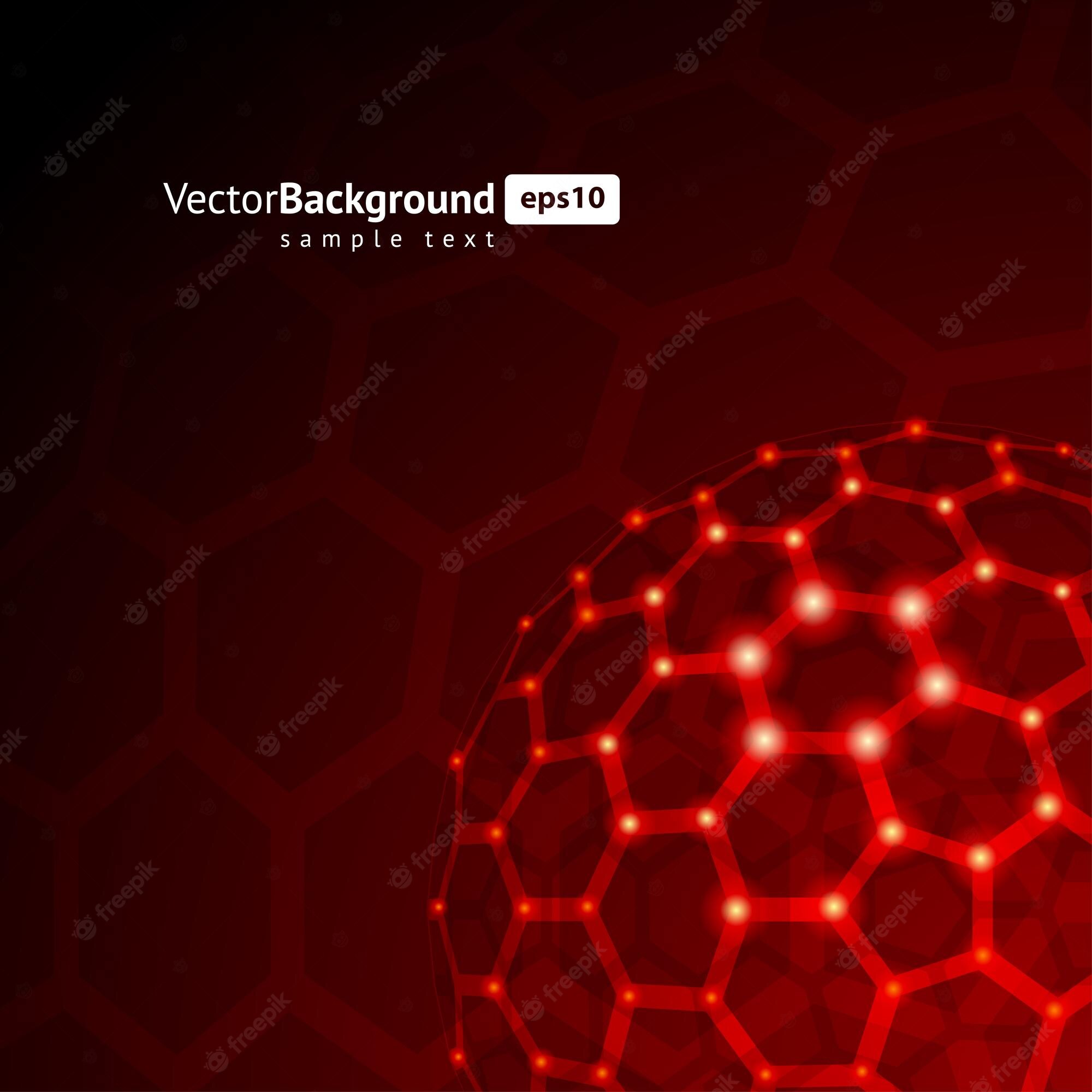 Red Flash Hexagon 4K Wallpapers