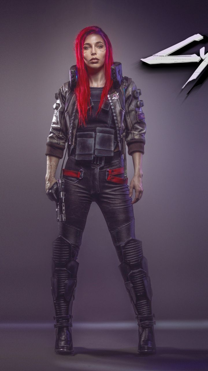 Red Hair Cyberpunk Girl Wallpapers