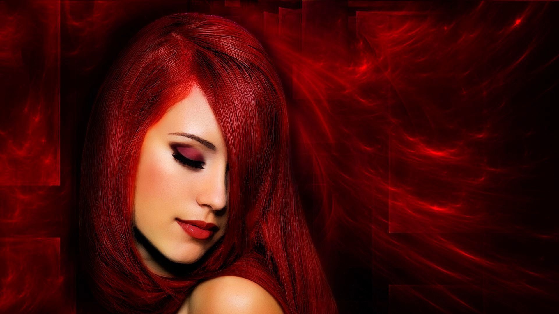 Red Hair Cyberpunk Girl Wallpapers