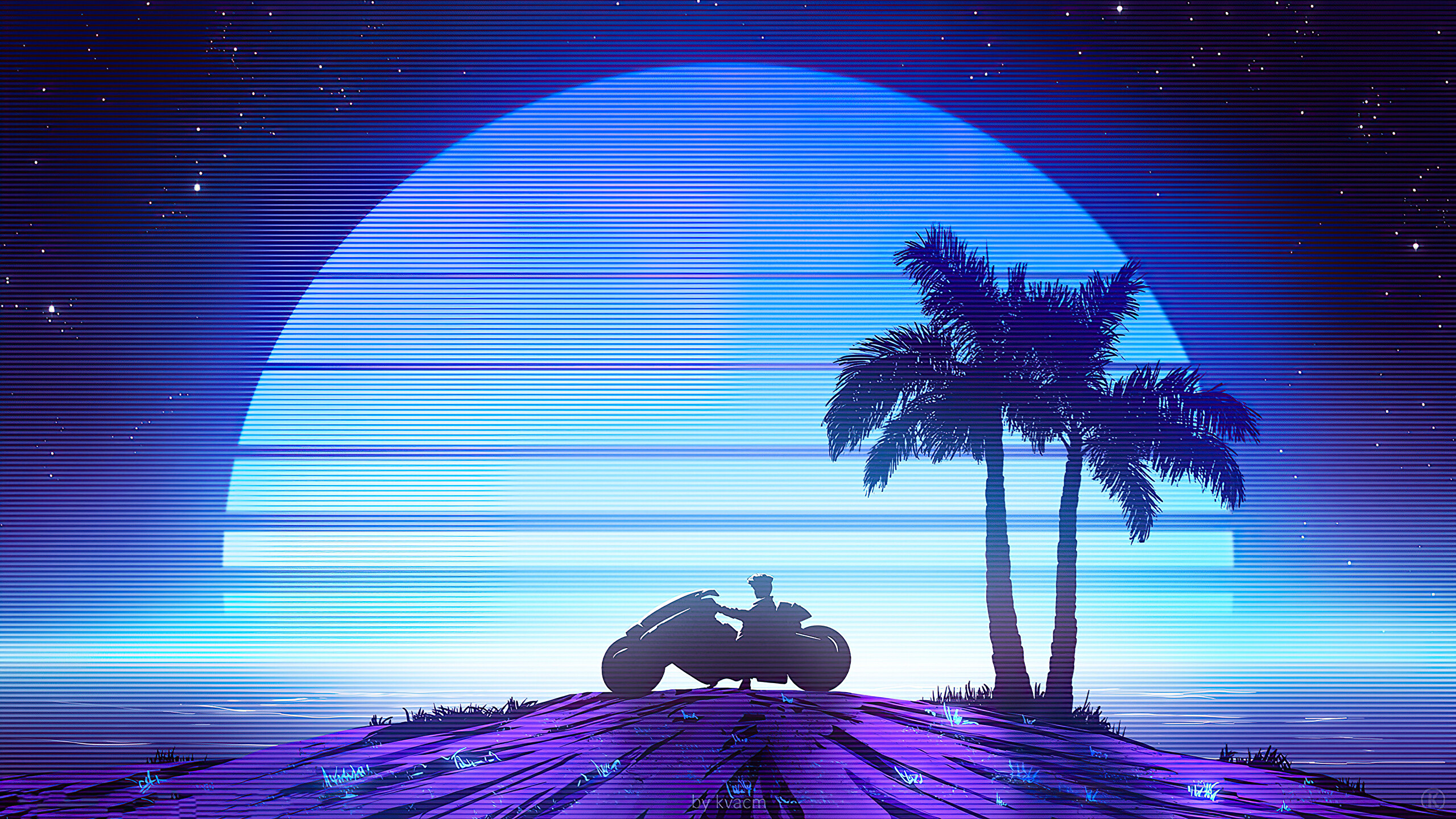 Retro Beach Art Wallpapers