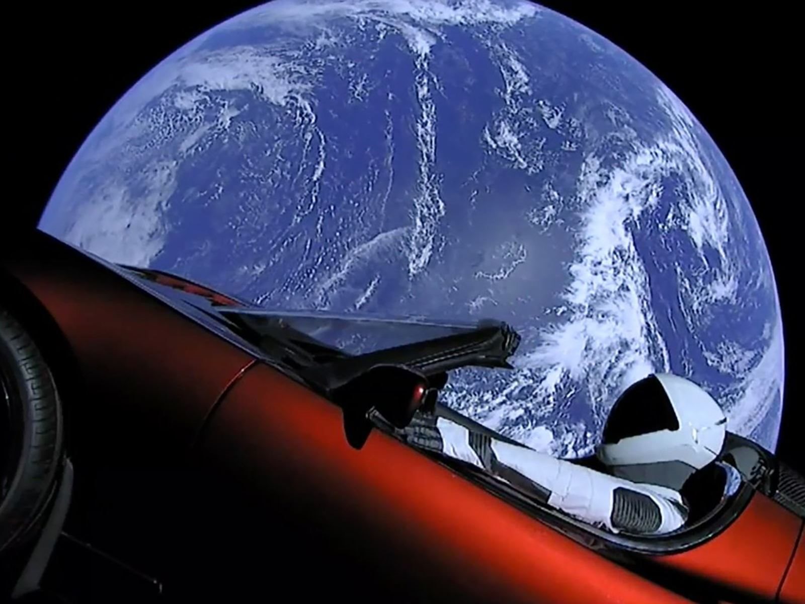 Roadster 2021 In Space Wallpapers