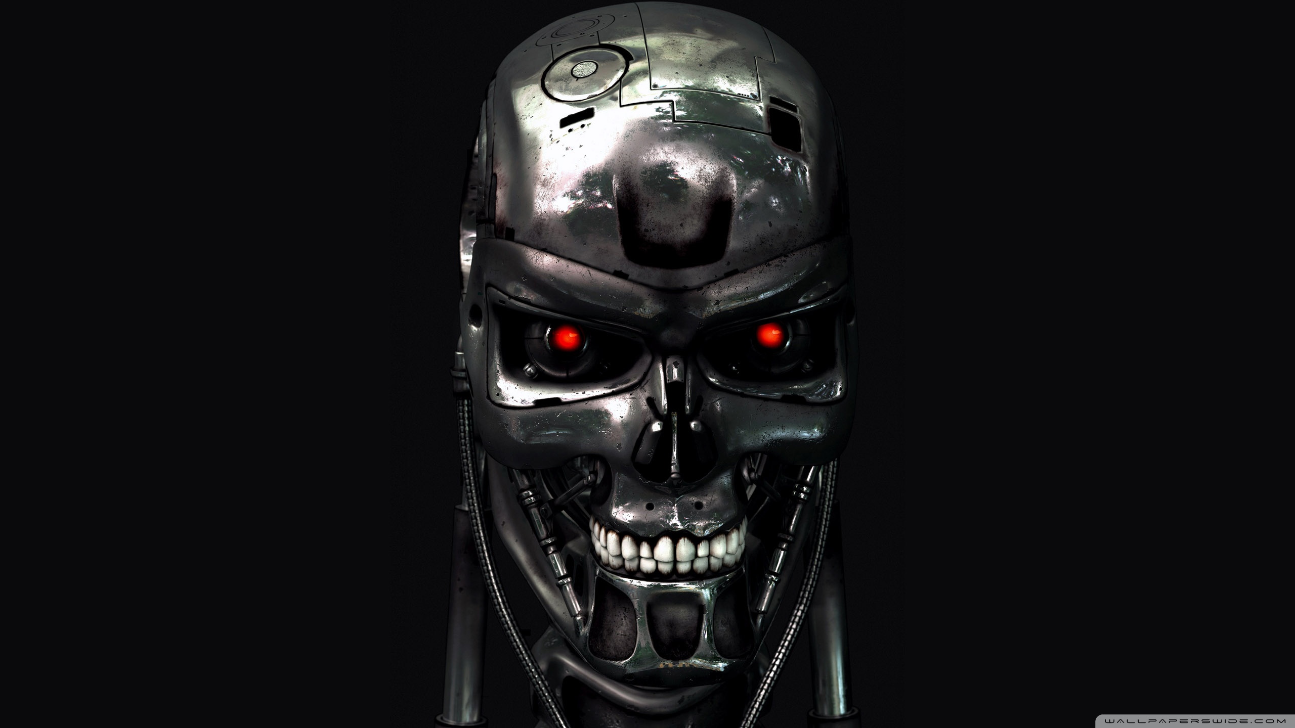 Robot Skull Playing Music Wallpapers