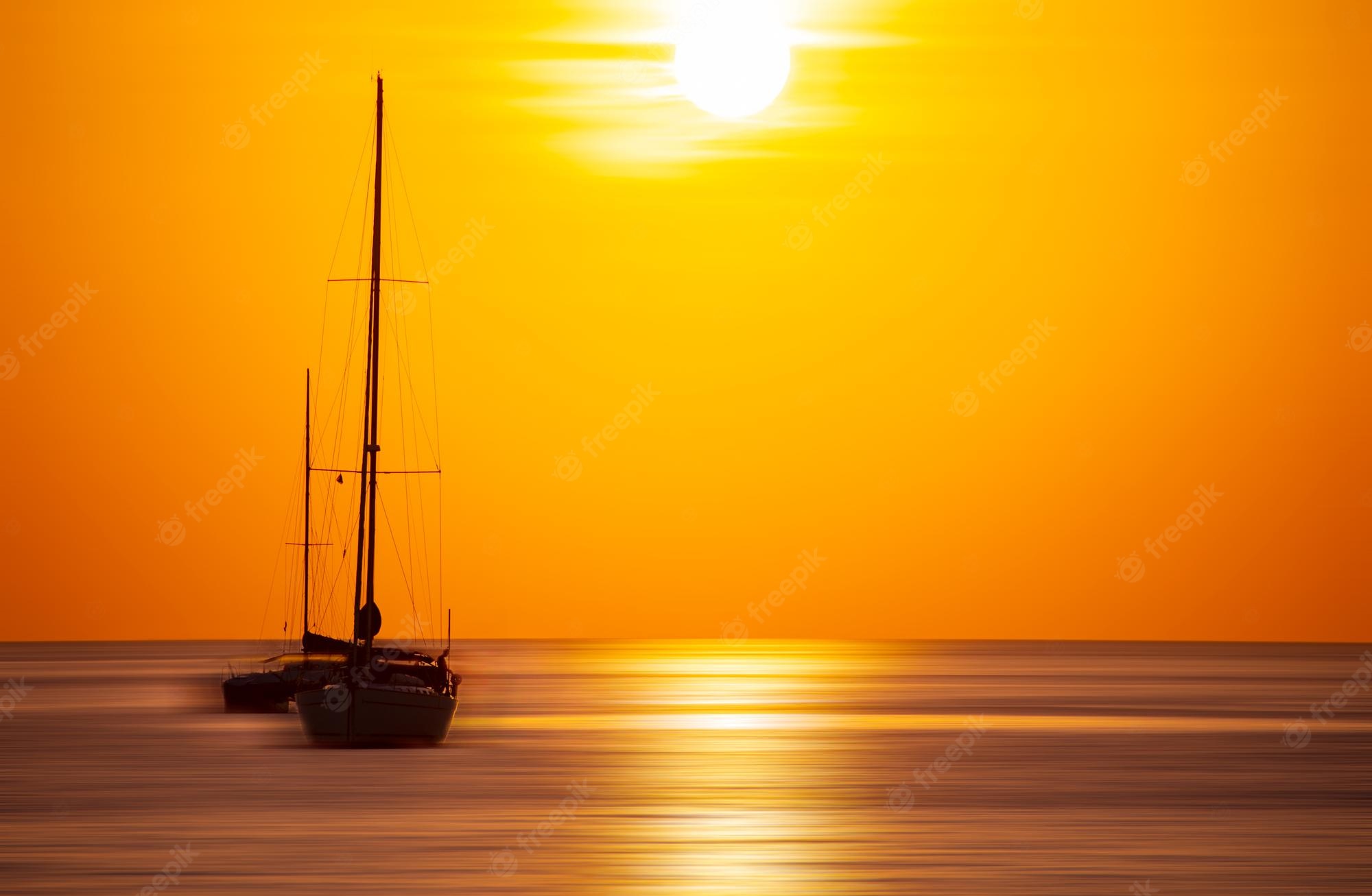 Sea Colorful Boat And Sunlight Wallpapers