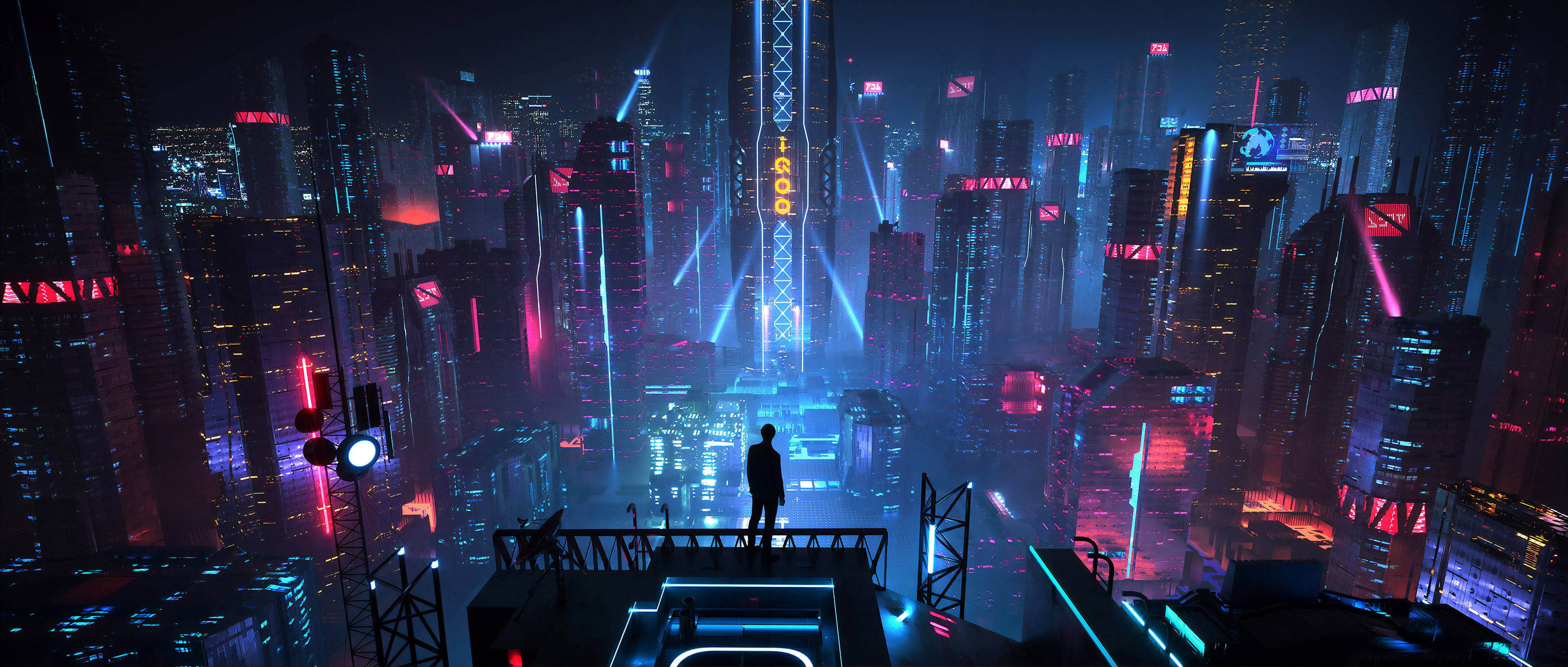 Skyscraper Futuristic City Digital Art Wallpapers