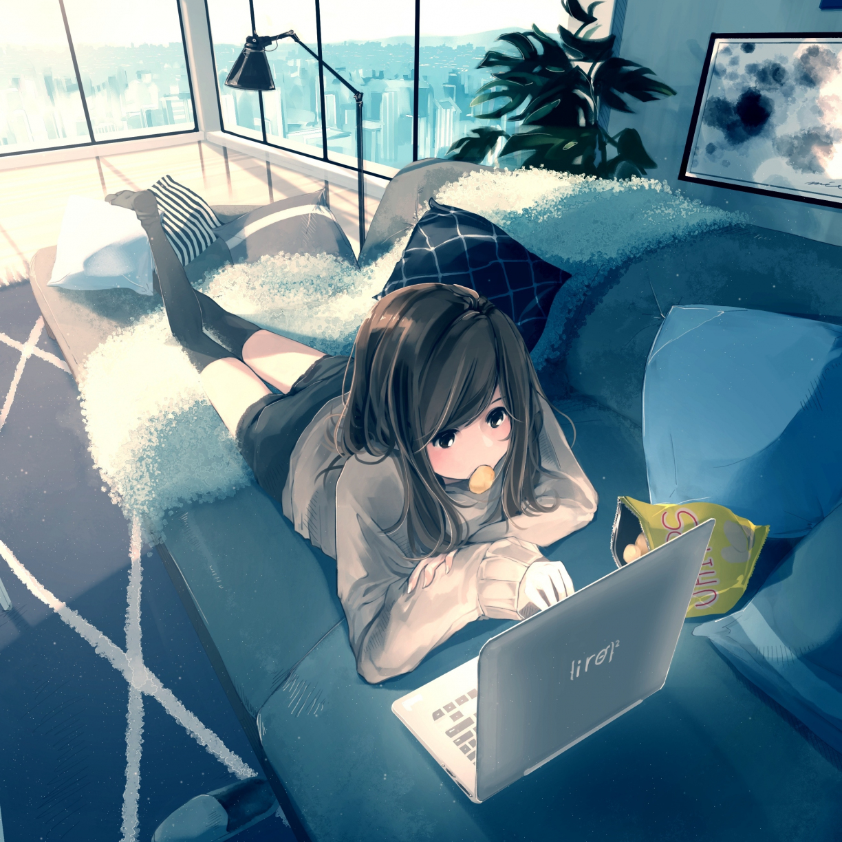Small Laptop Workstation Anime Wallpapers