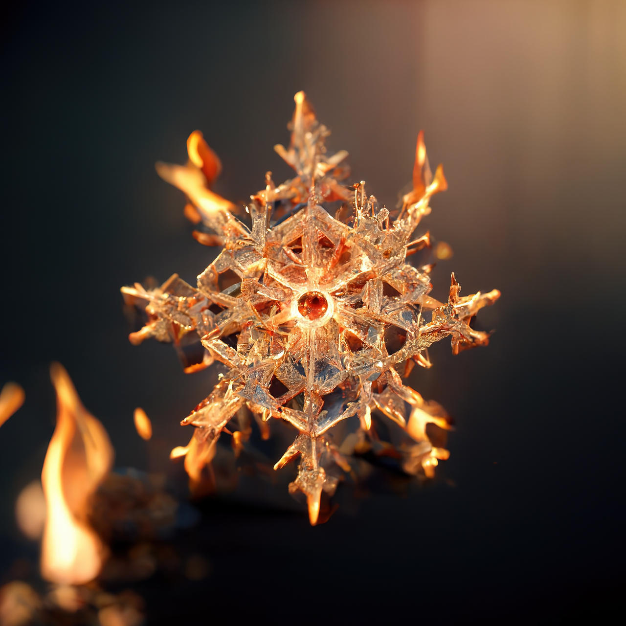 Snowflake Burning Wallpapers