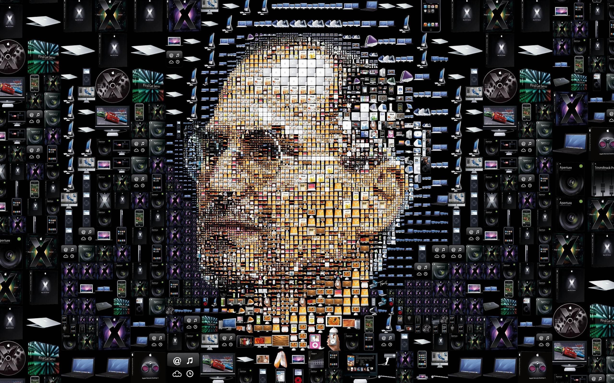 Steve Jobs Blue Face Art Wallpapers