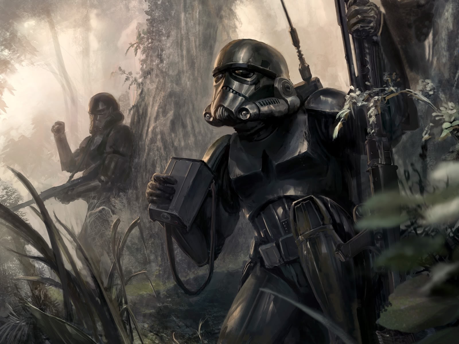 Stormtrooper Dark Trooper Battle Wallpapers