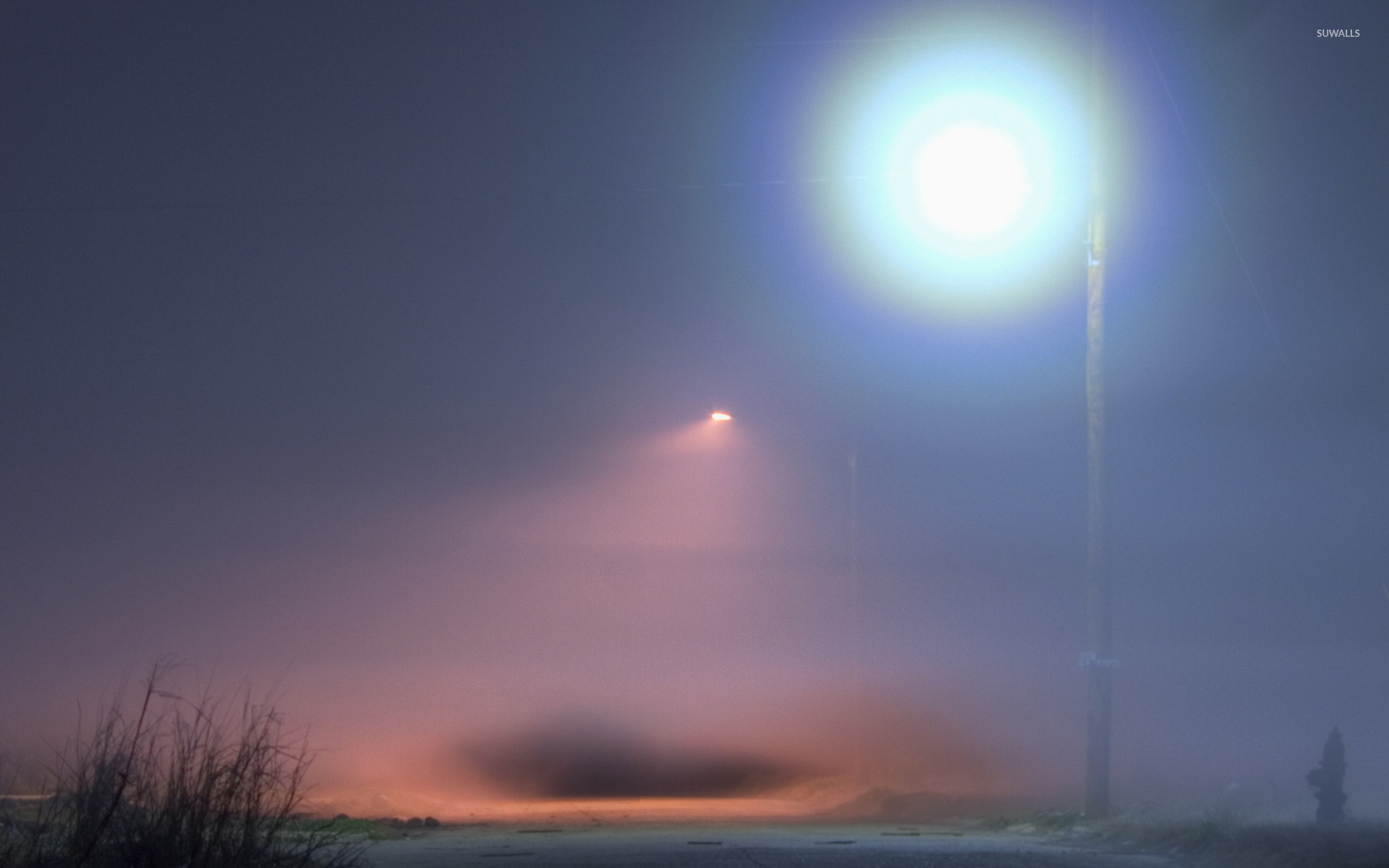 Street Lights In Fog Wallpapers