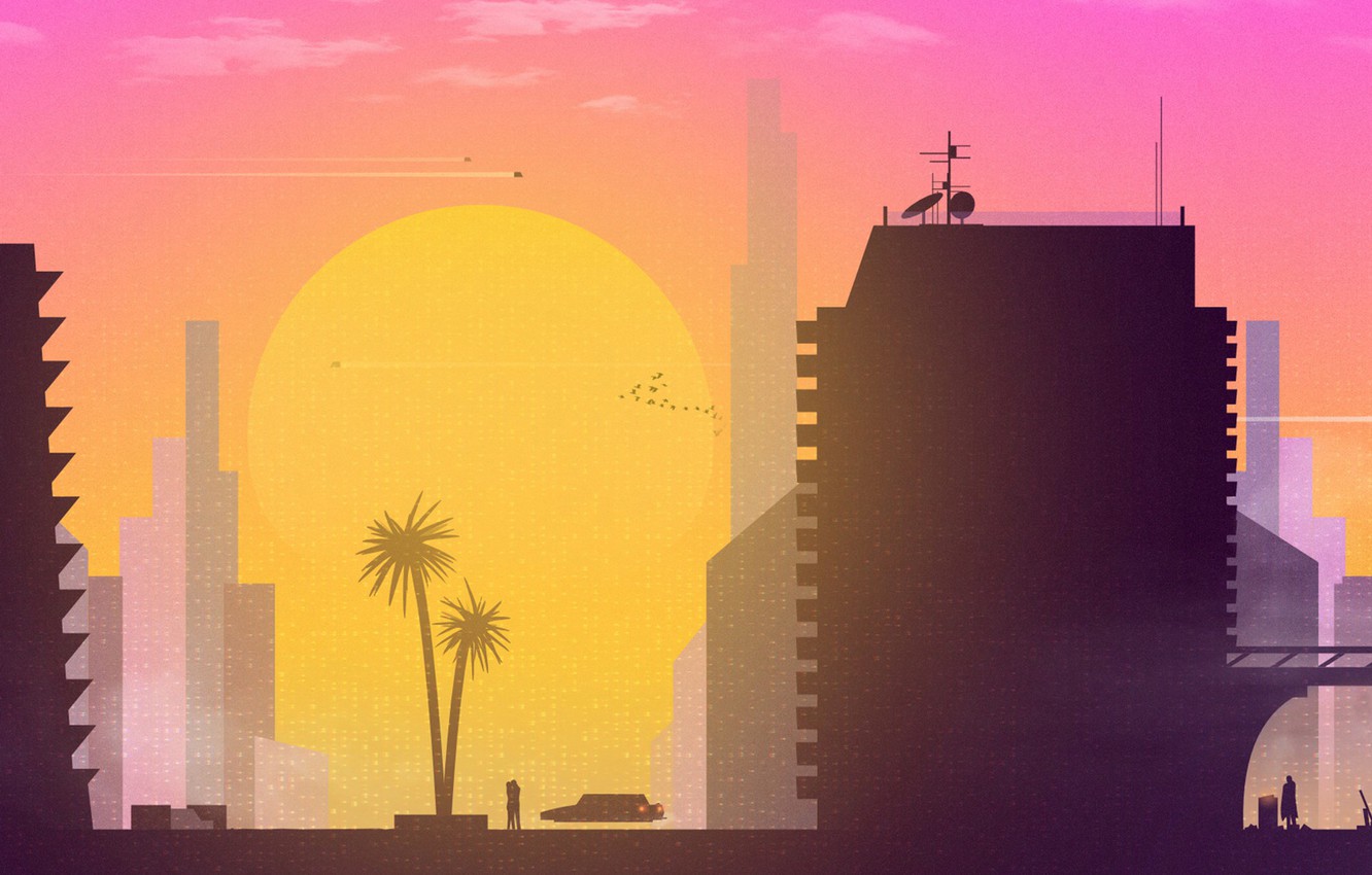 Sunset Retrowave Synthwave Wallpapers