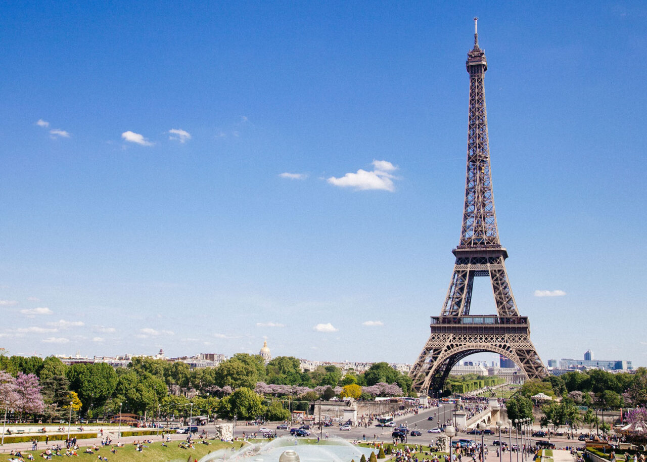 The Eiffel Tower Paris View Through An Open Window Wallpapers