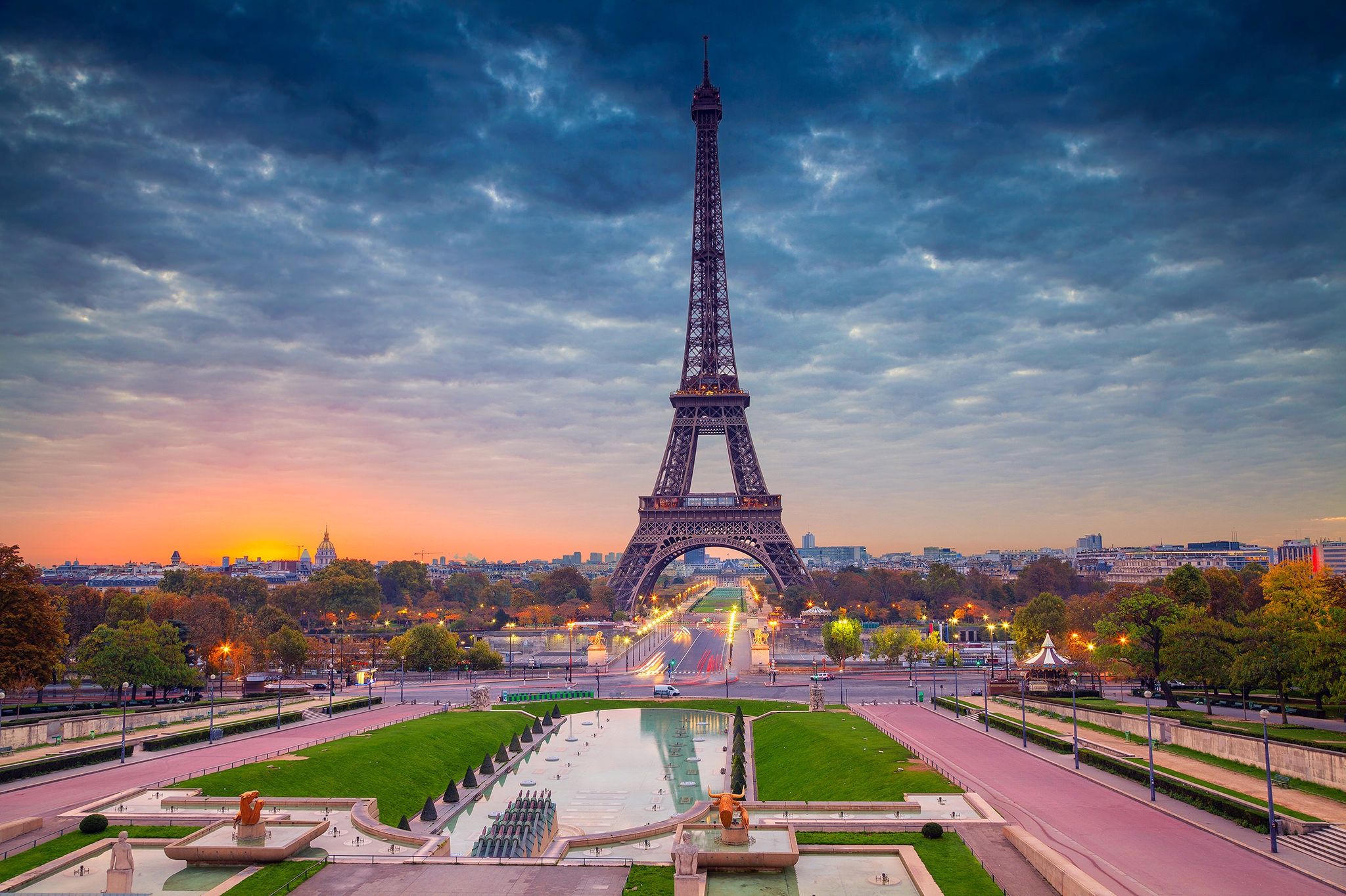 The Eiffel Tower Paris View Through An Open Window Wallpapers