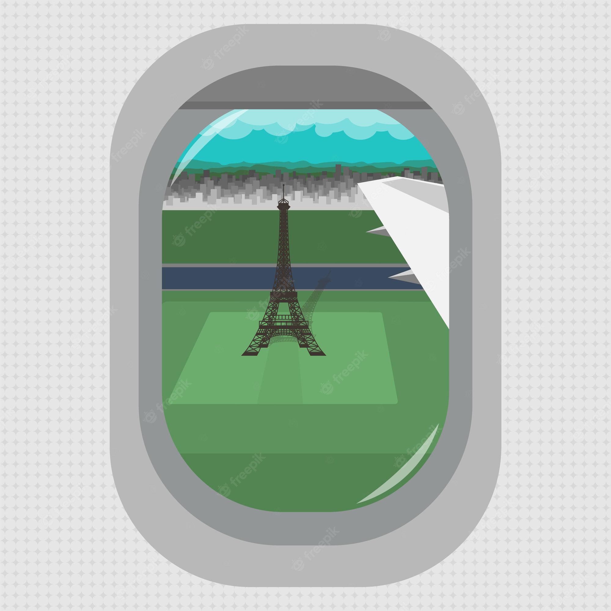 The Eiffel Tower Paris View Through An Open Window Wallpapers