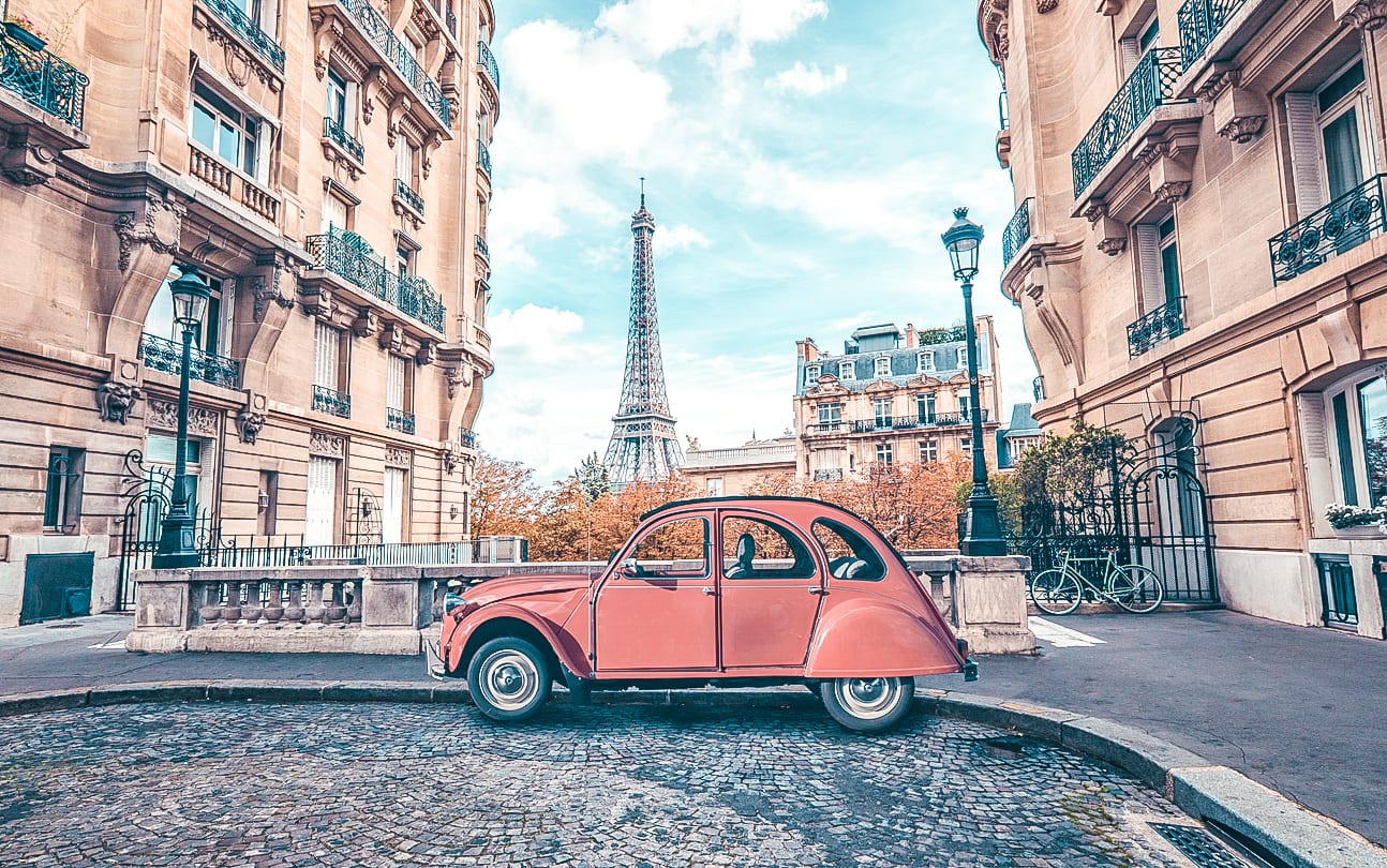 The Eiffel Tower Paris View Through An Open Window Wallpapers