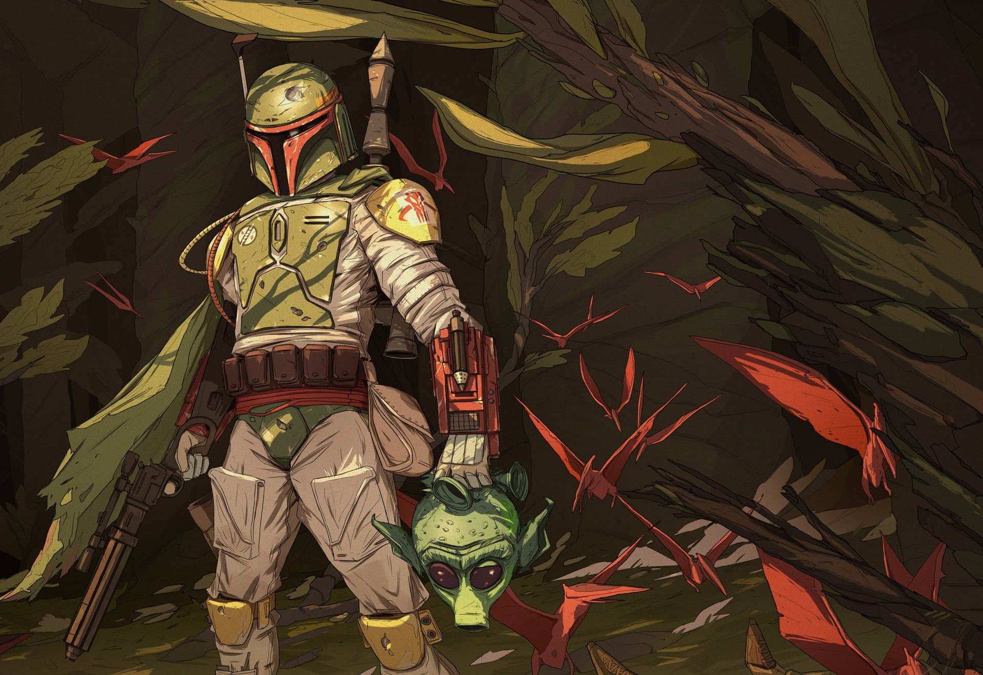 The Mandalorian Drawing Wallpapers