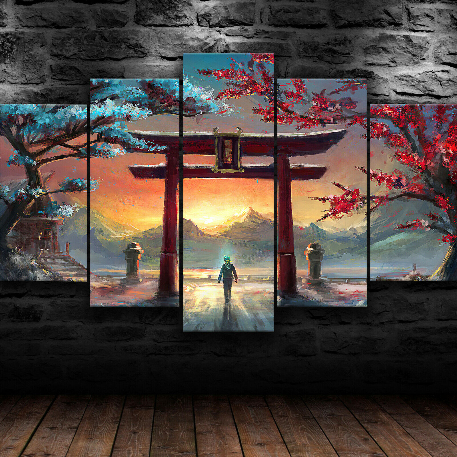 Torii Gate Paint Art Wallpapers