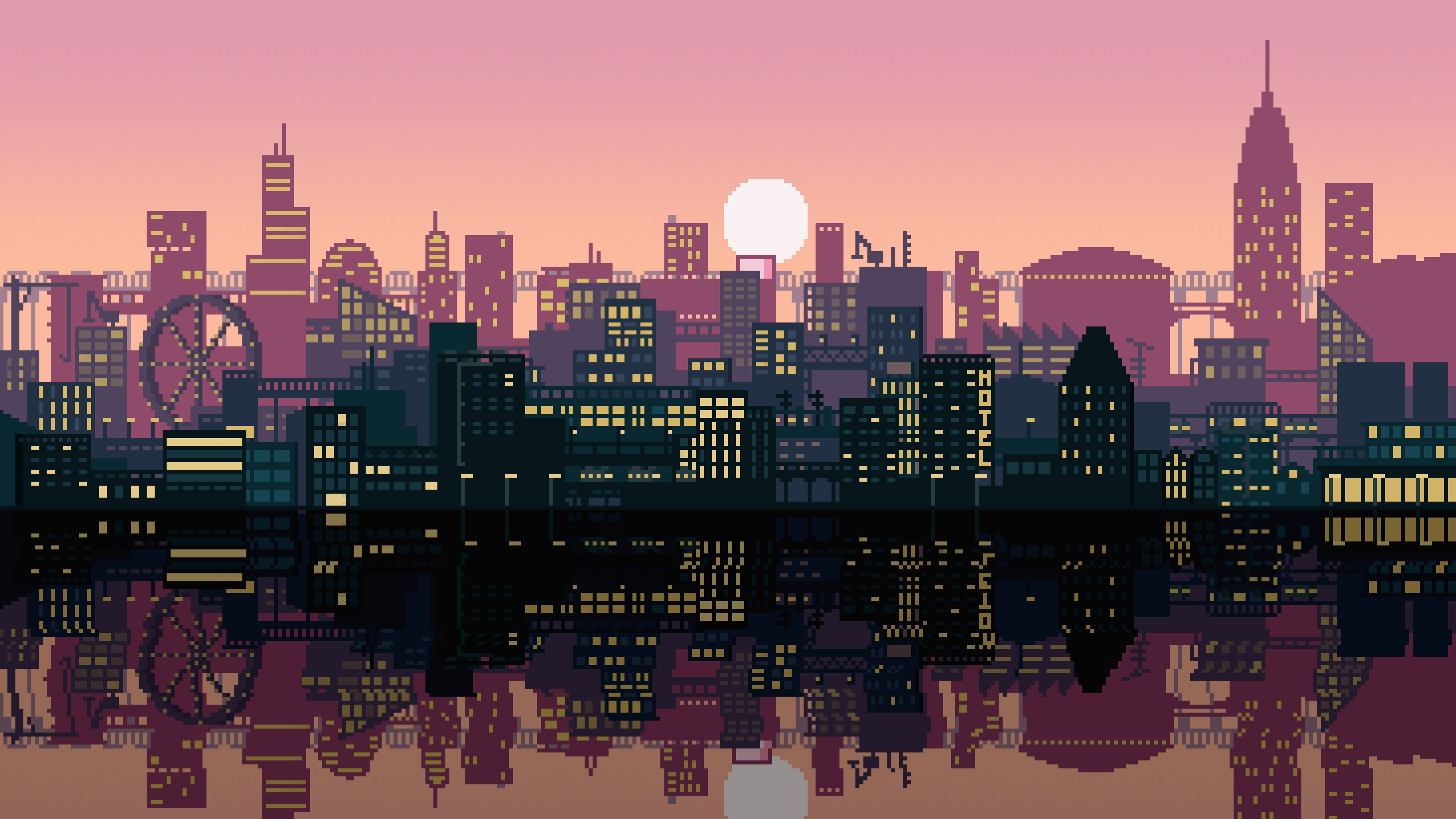 Town 8 Bit Wallpapers