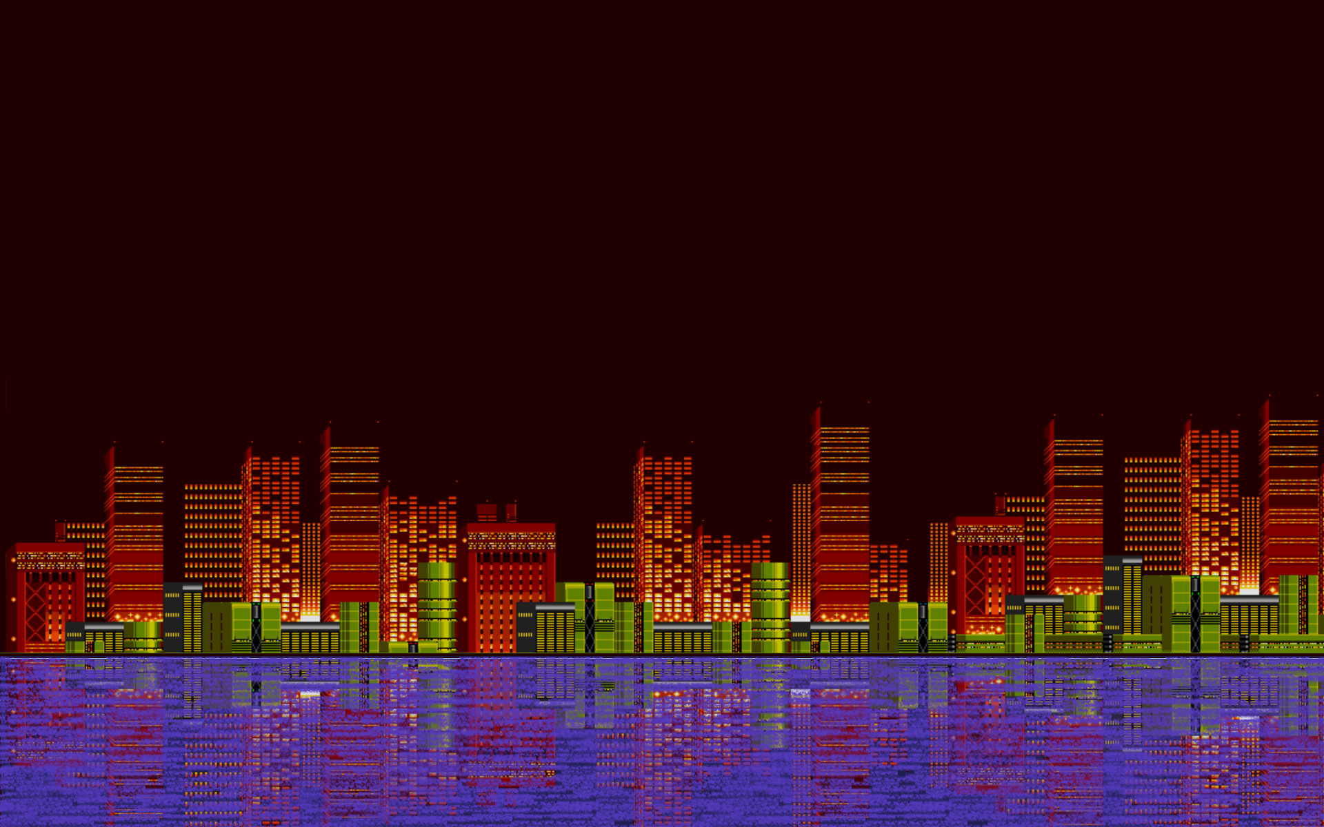 Town 8 Bit Wallpapers