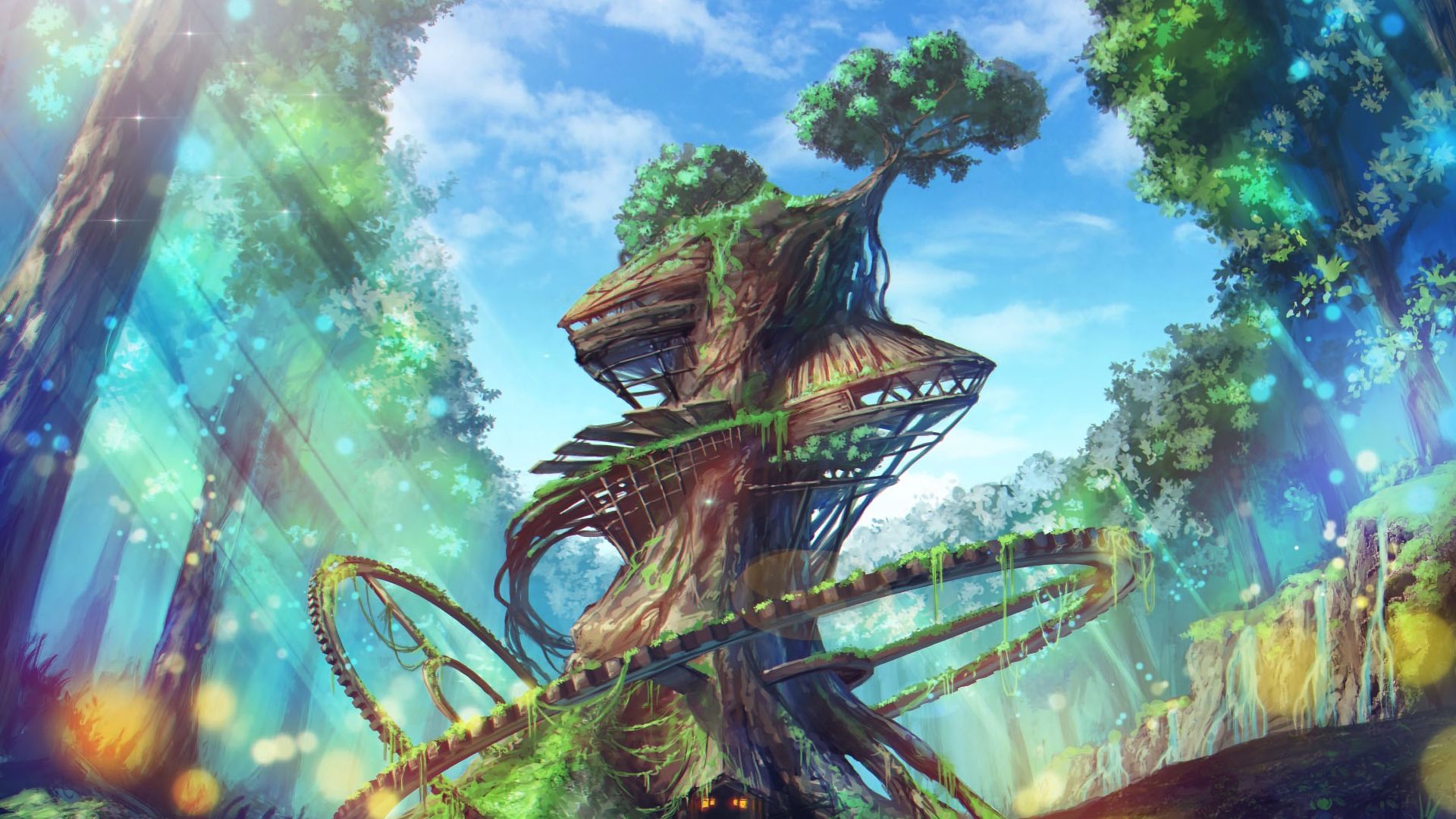 Trees Fantasy Art Wallpapers