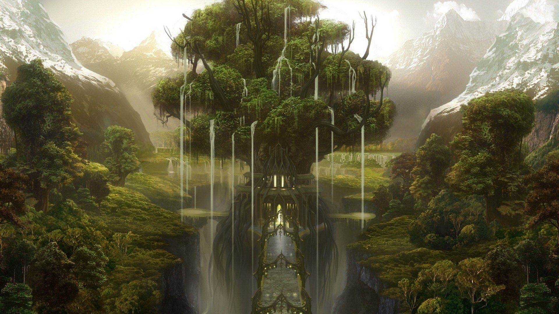 Trees Fantasy Art Wallpapers