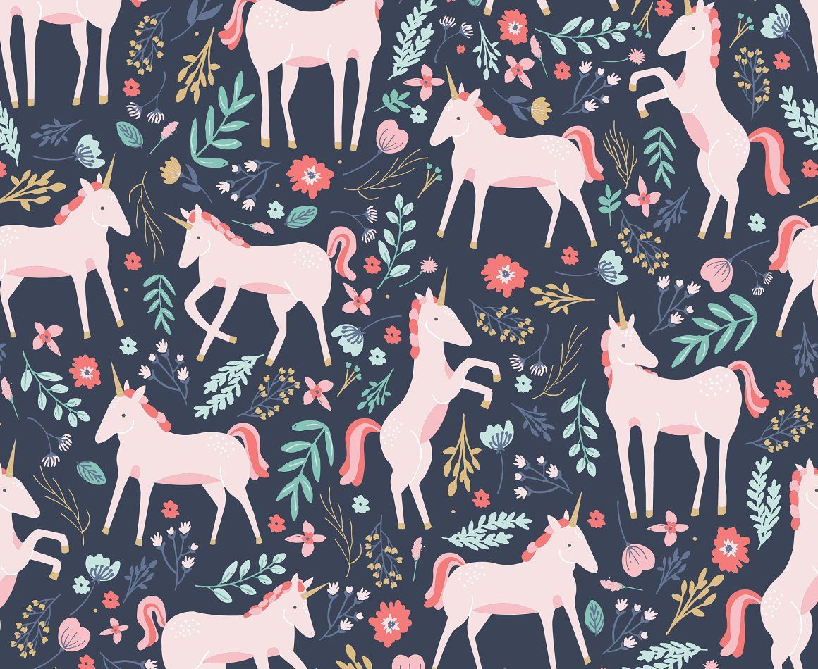 Unicorn In Field Wallpapers