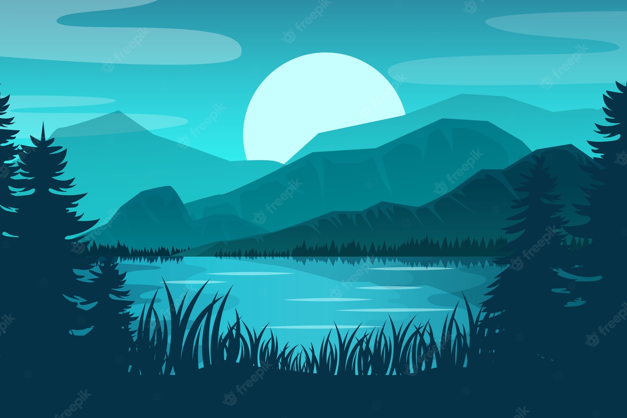 Vector Landscape Wallpapers