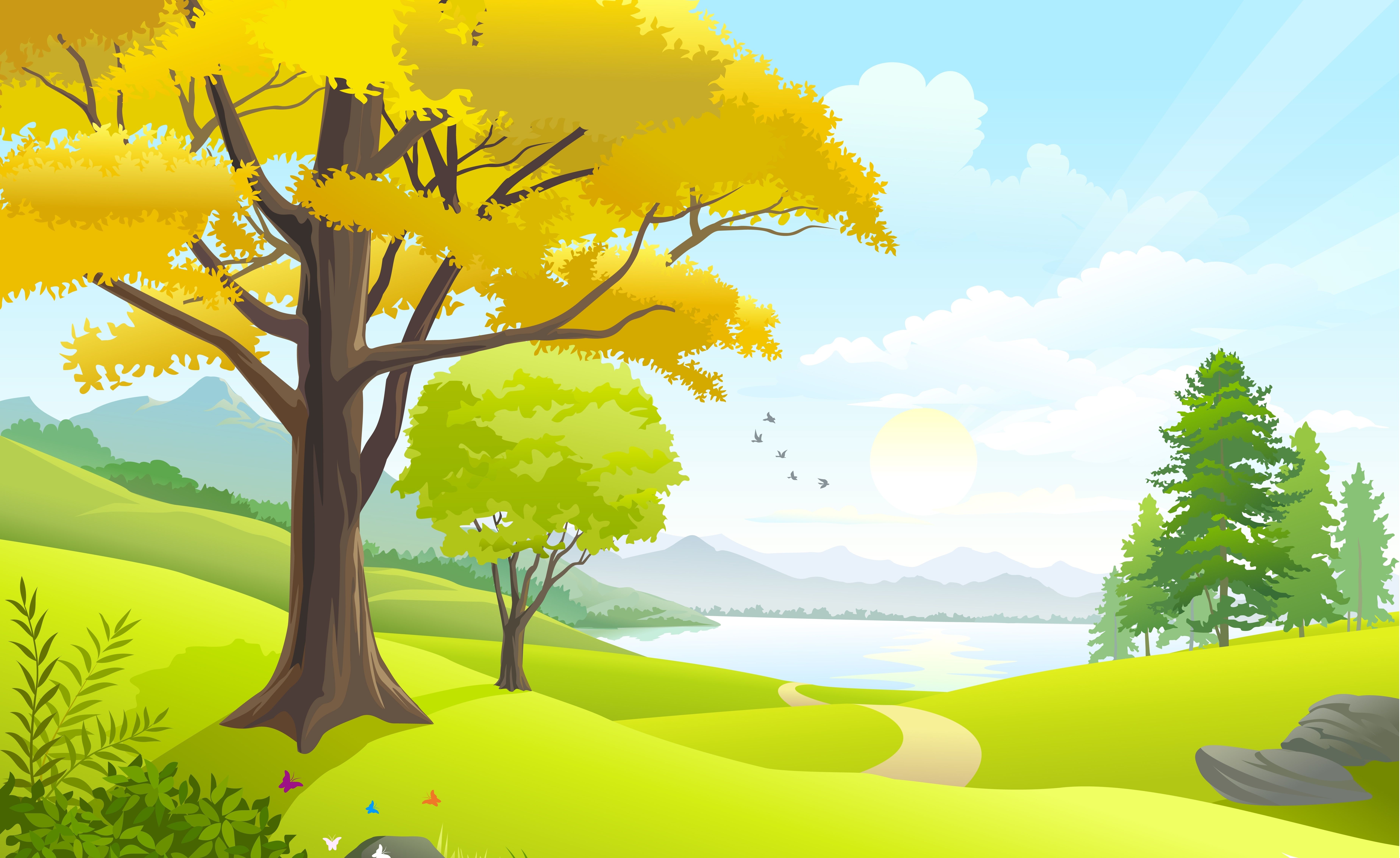 Vector Landscape Wallpapers