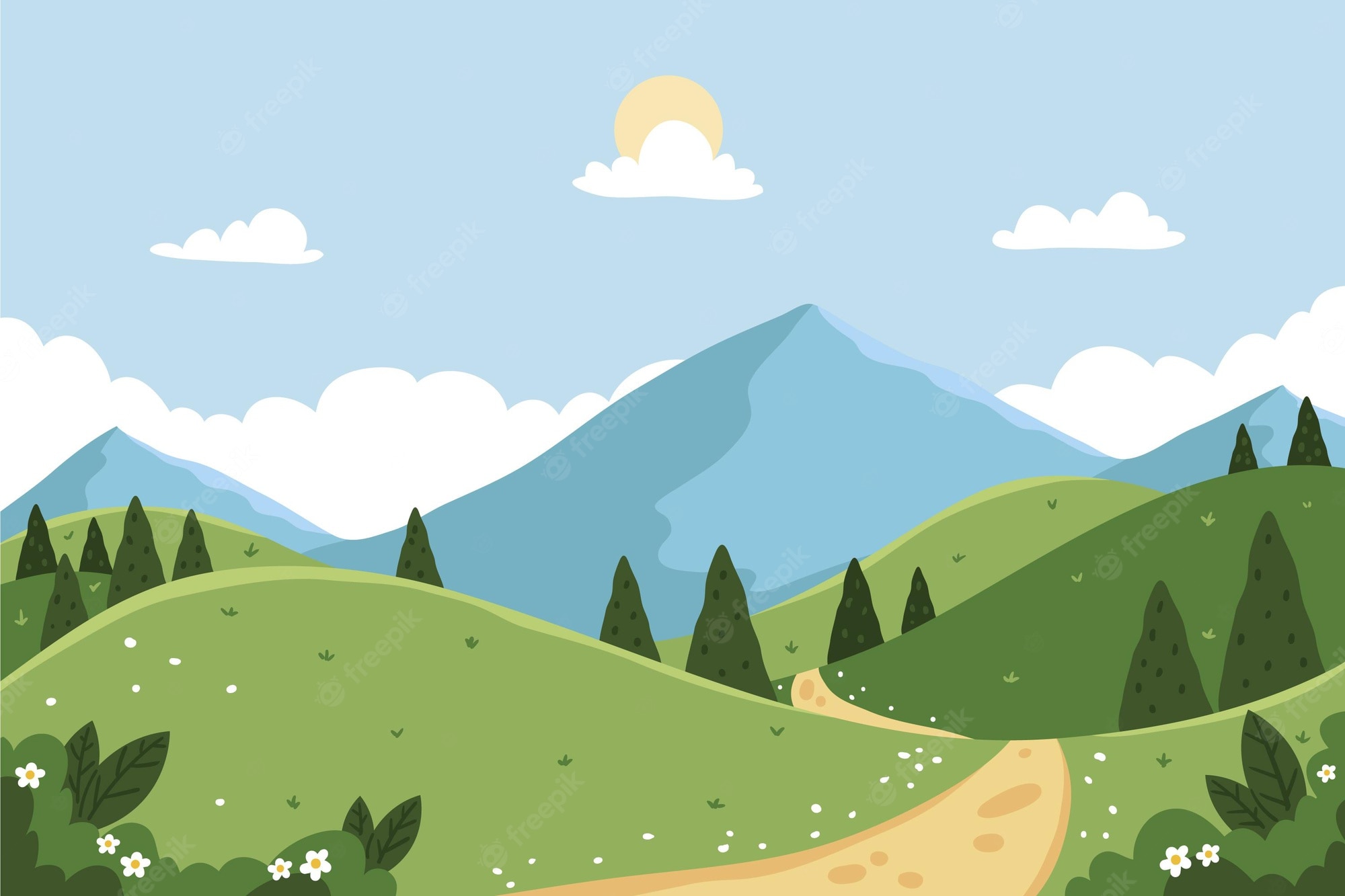 Vector Landscape Wallpapers