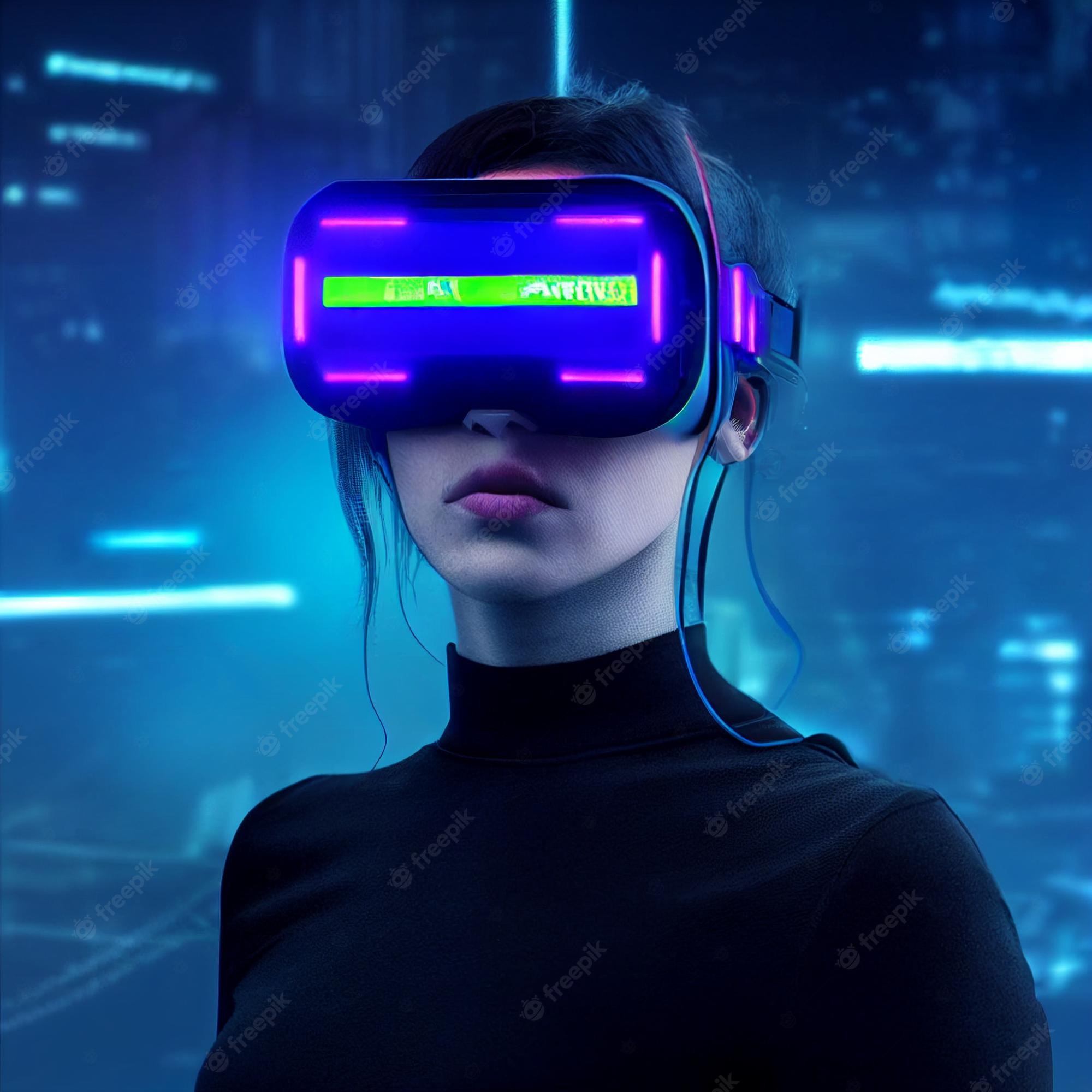 Virtual Reality Cyberpunk Psycho Art Wallpapers