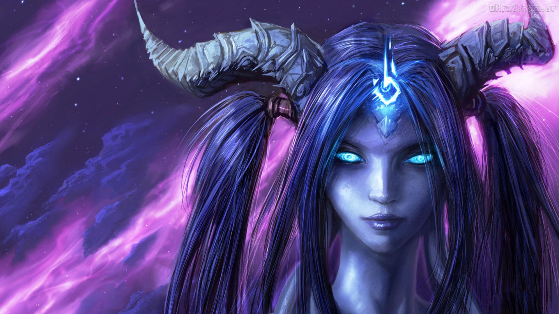 Women With Horns Death Sins Art Wallpapers