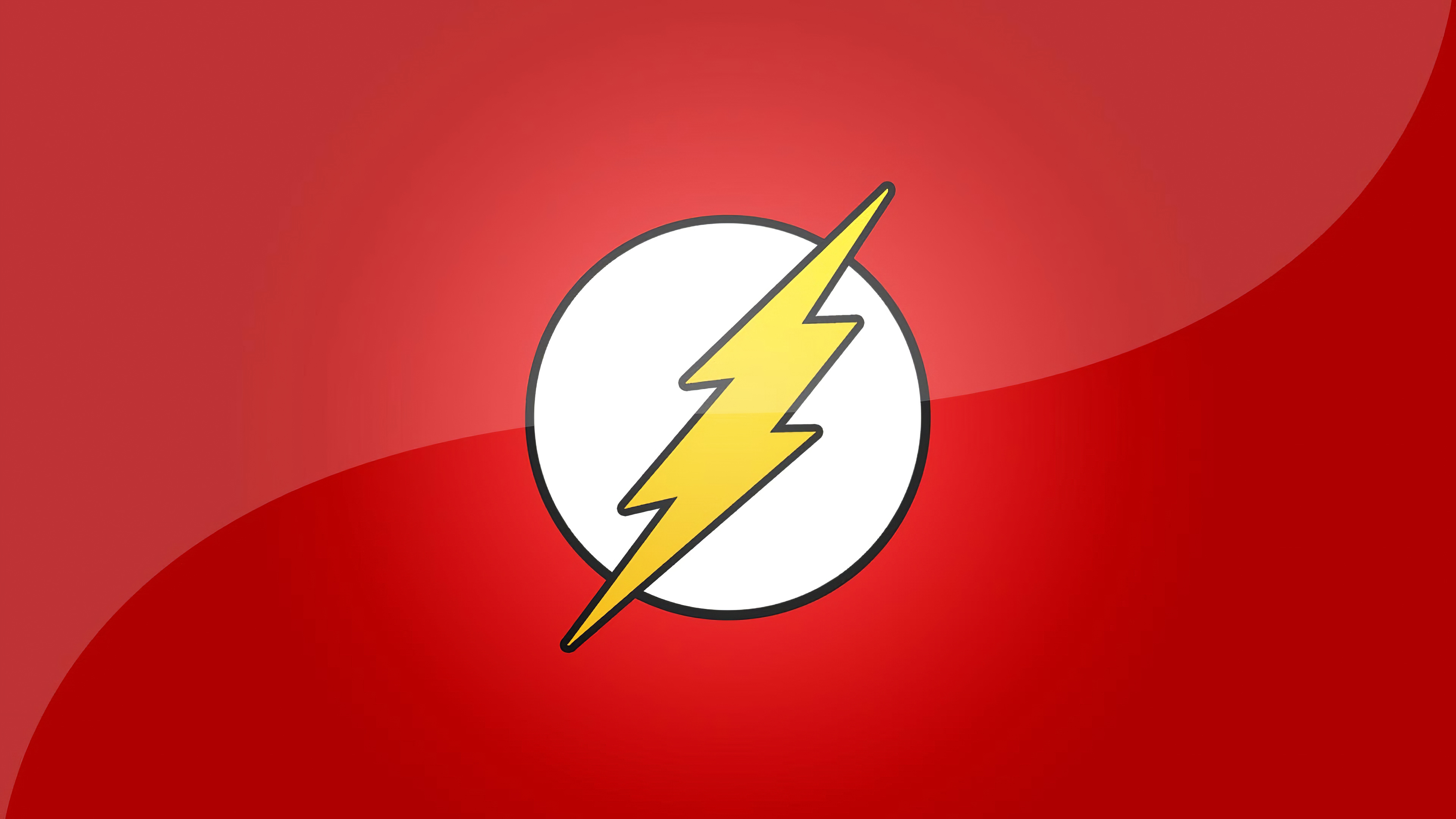 4K Flash Logo Minimal Wallpapers