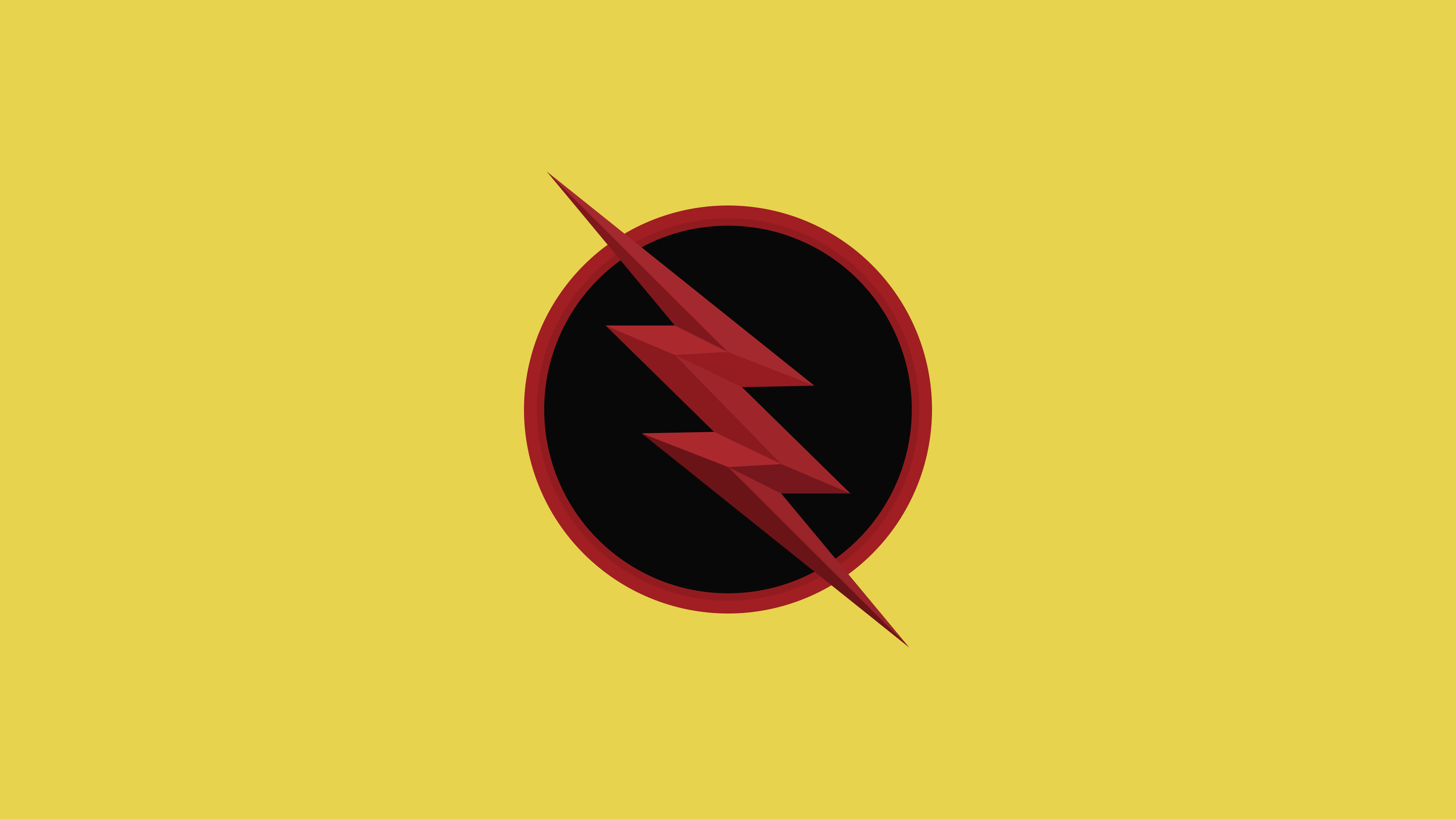 4K Flash Logo Minimal Wallpapers