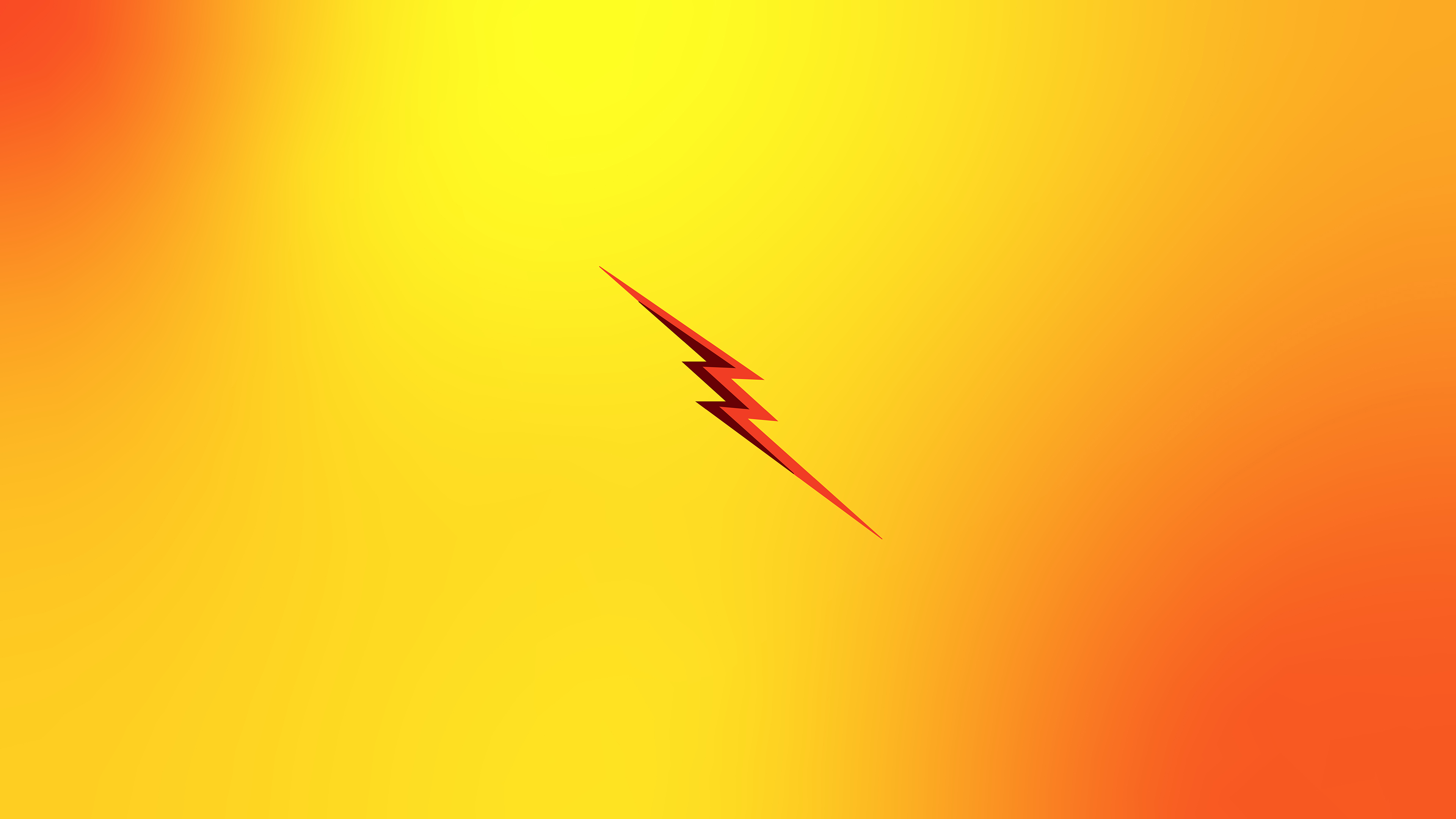 4K Flash Logo Minimal Wallpapers