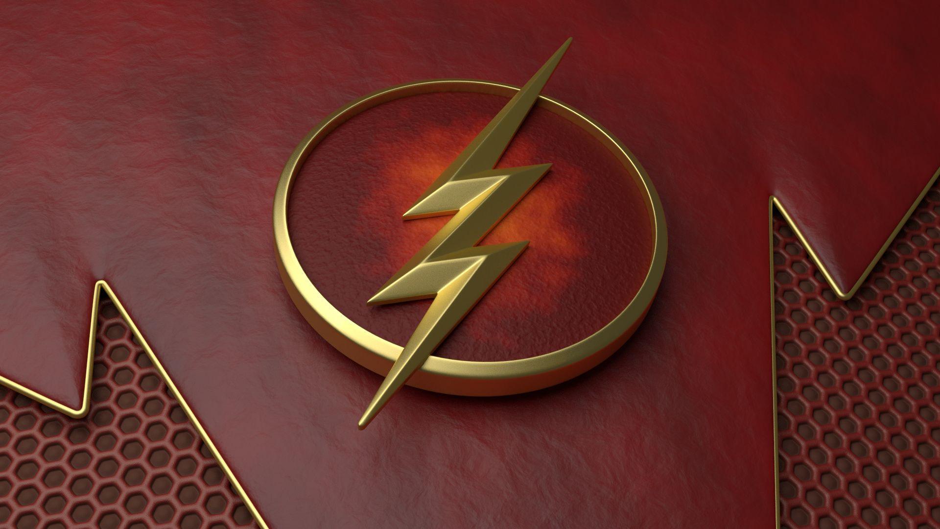 4K Flash Logo Minimal Wallpapers