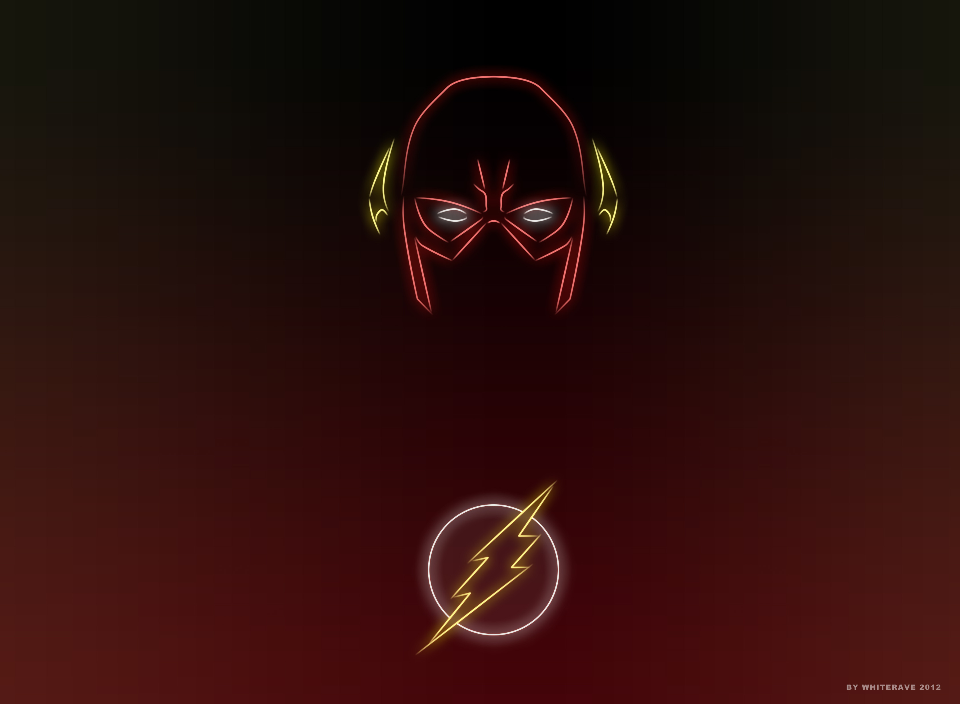 4K Flash Logo Minimal Wallpapers