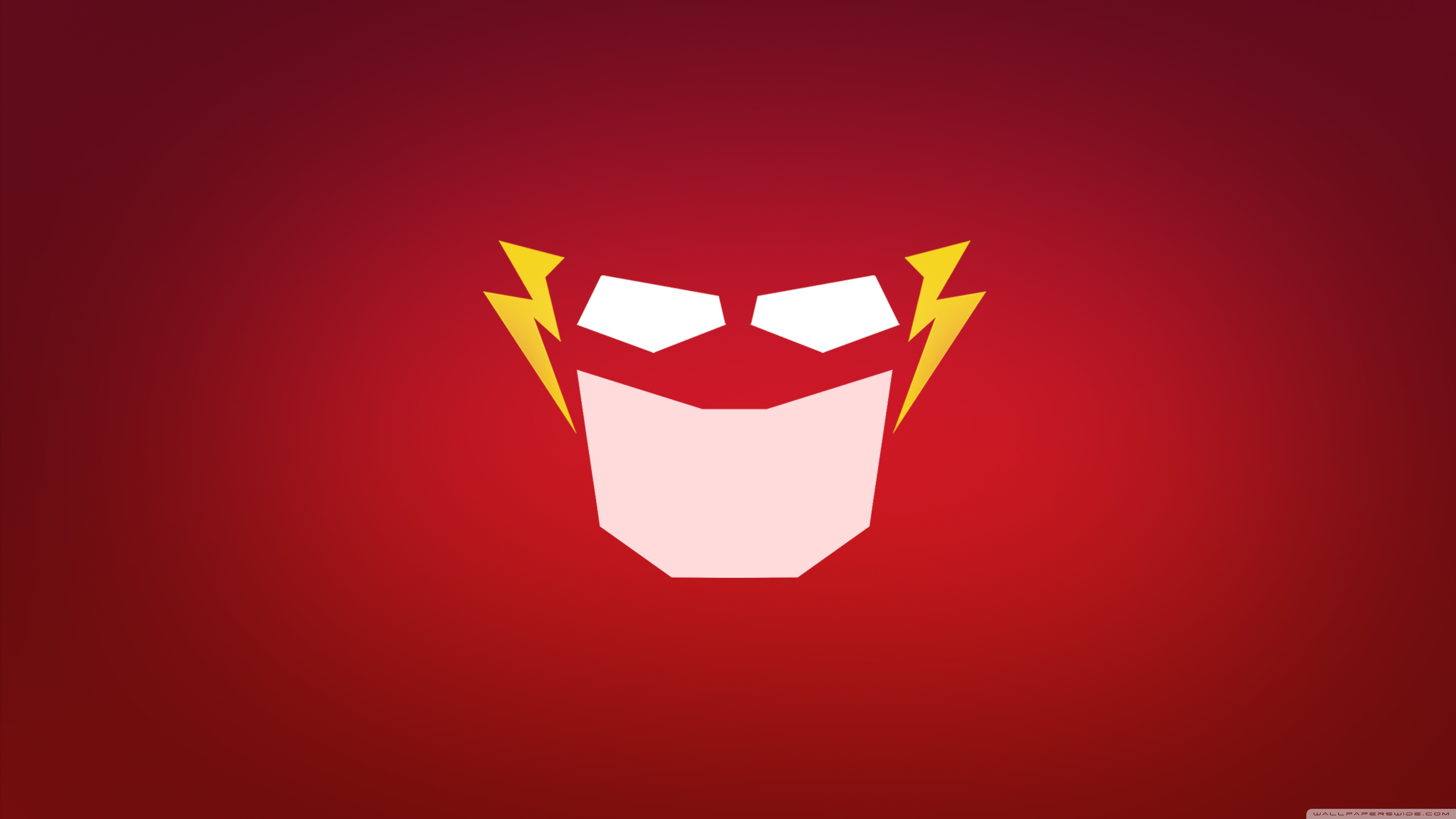 4K Flash Logo Minimal Wallpapers