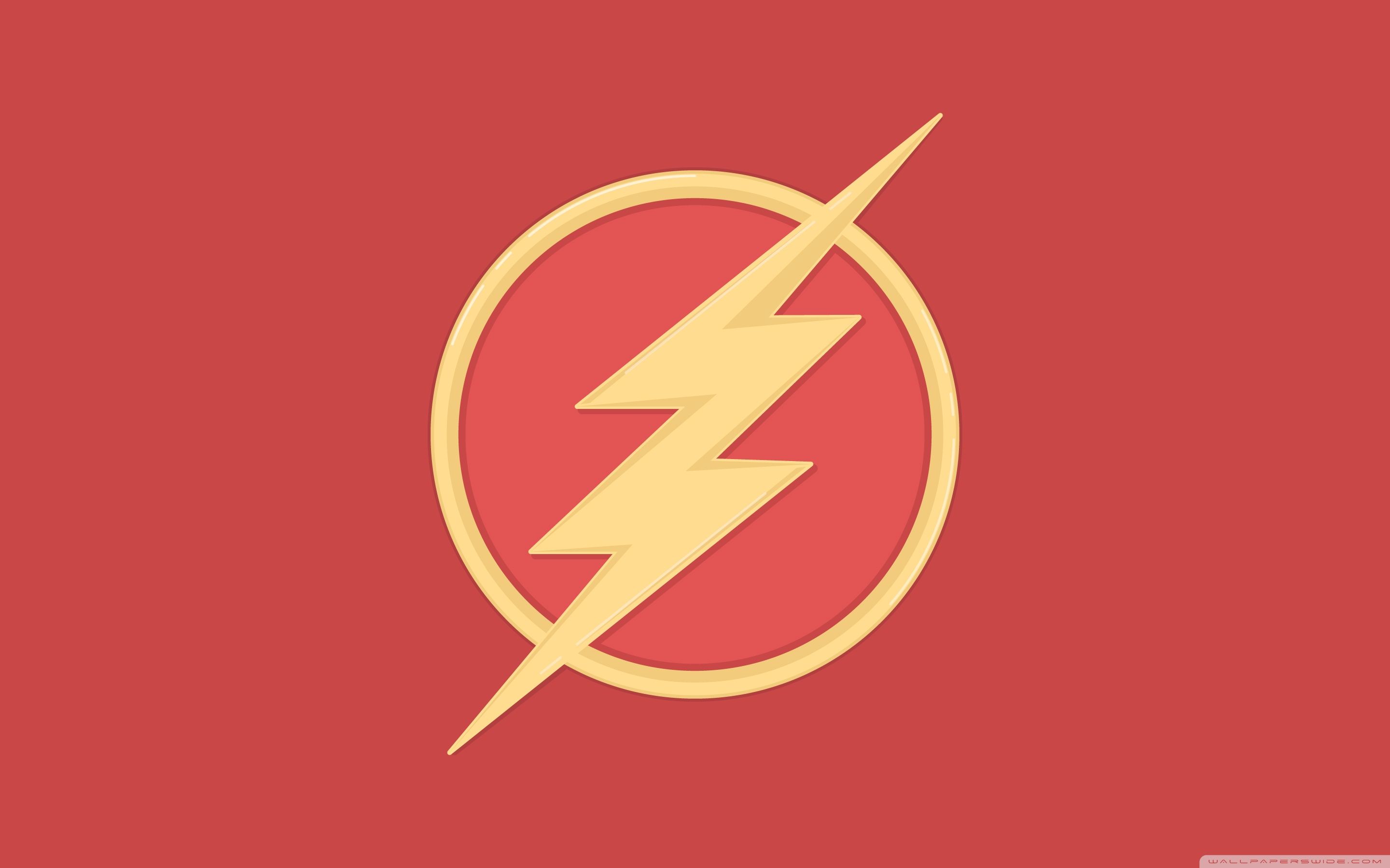 4K Flash Logo Minimal Wallpapers